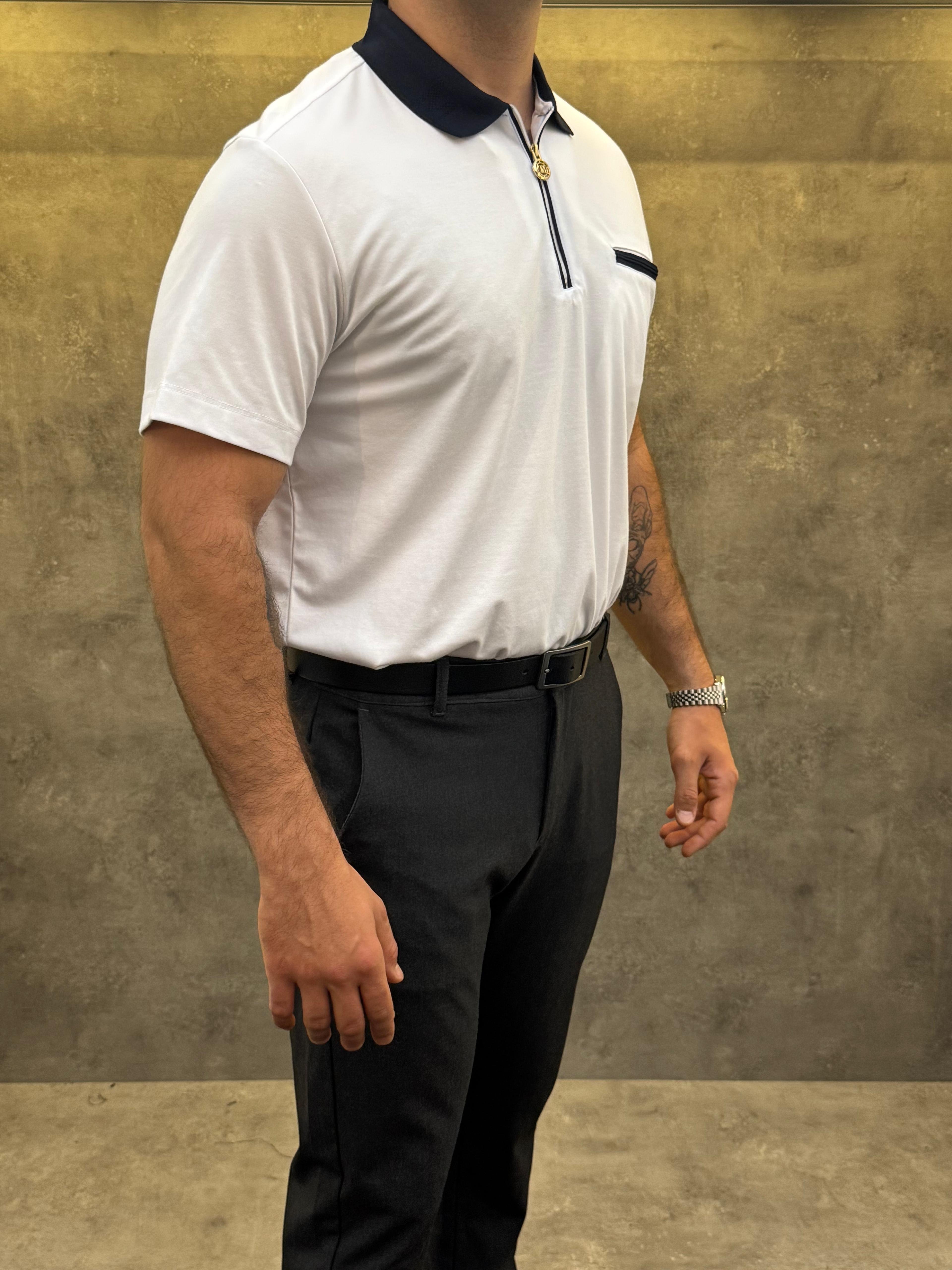 Cortado Zip Premium Polo Yaka