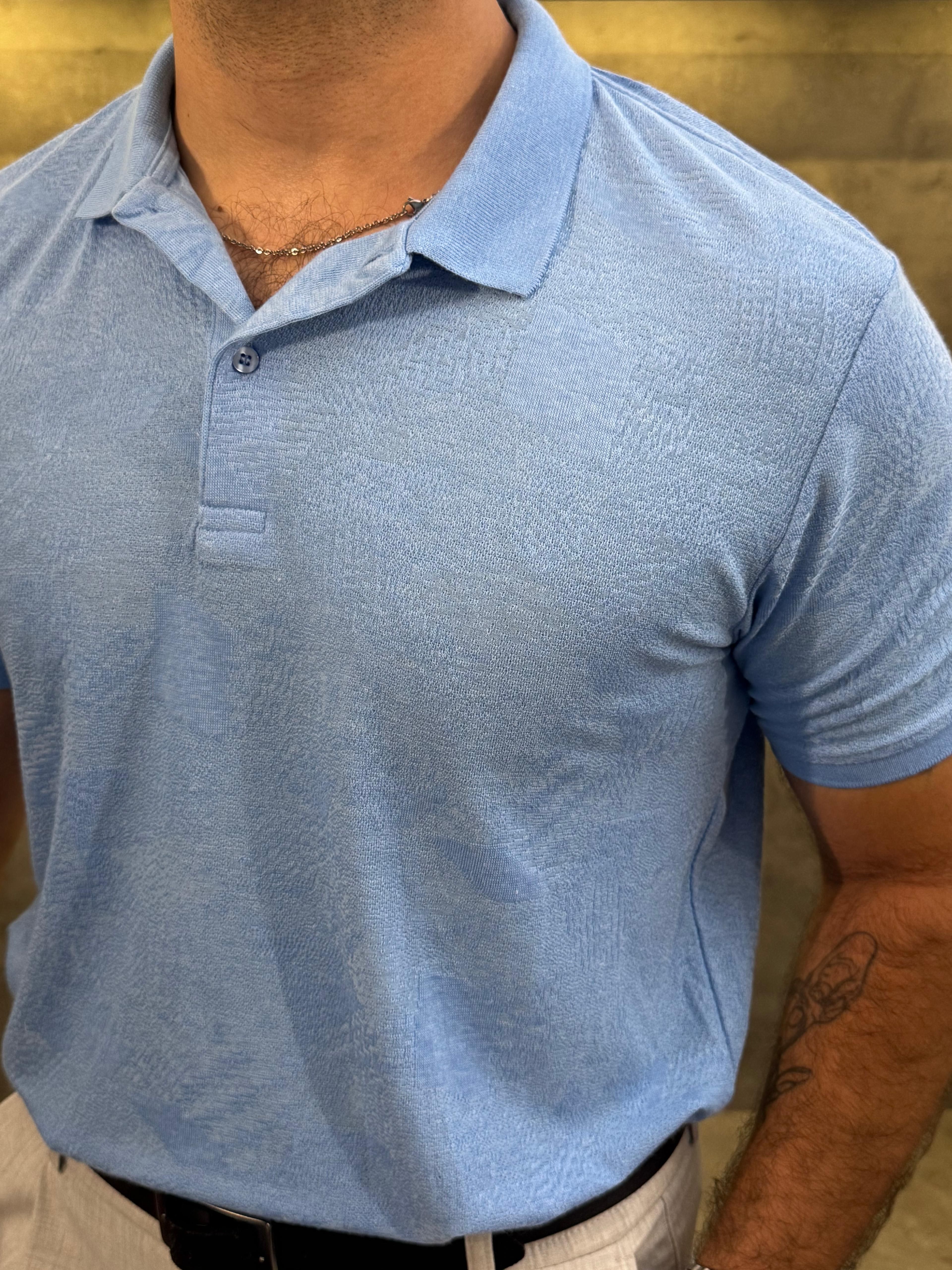 Azzurro Classico Premium Polo Yaka