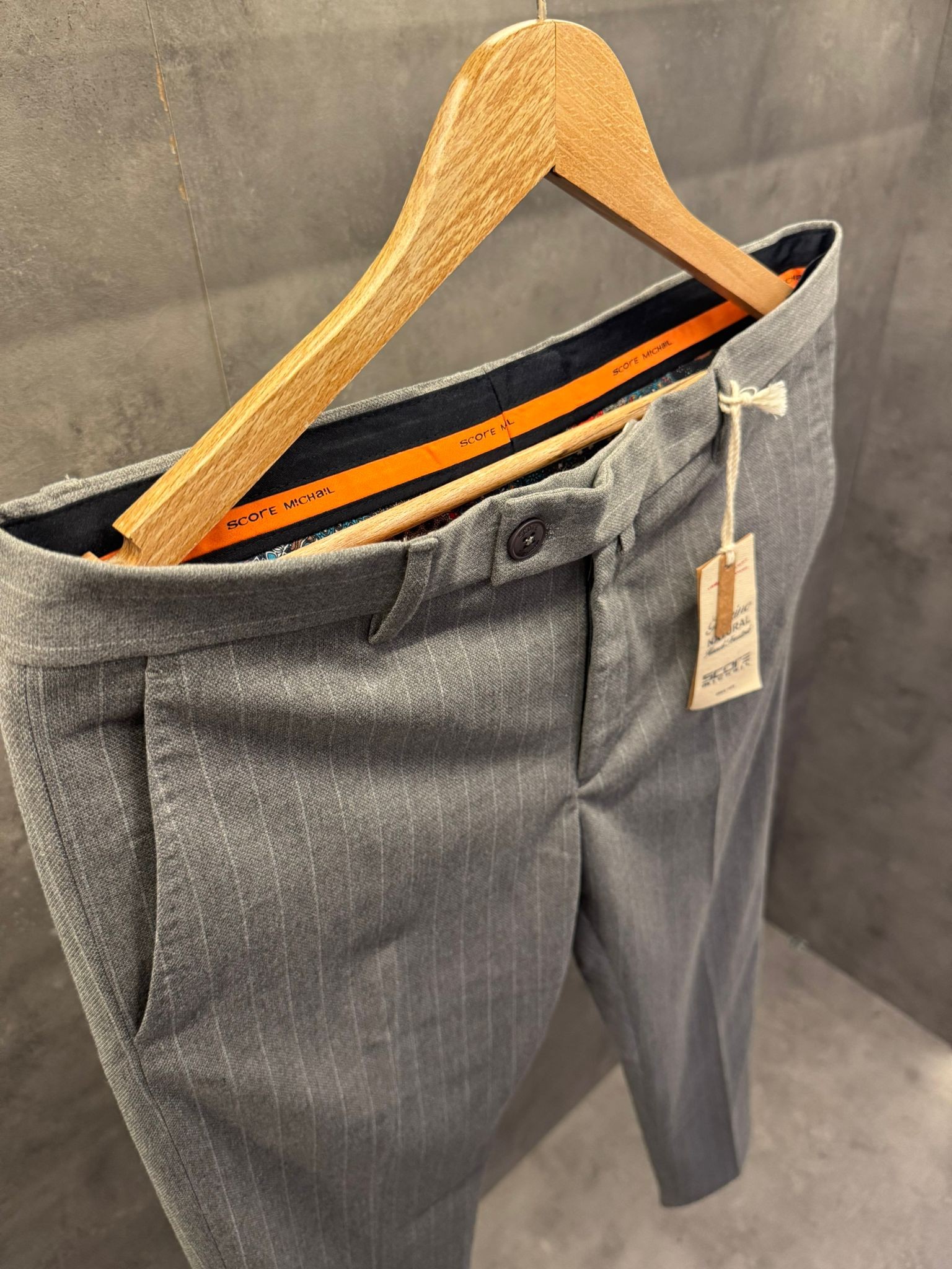 Grigio Veneto Premium Pileli Kumaş Pantolon