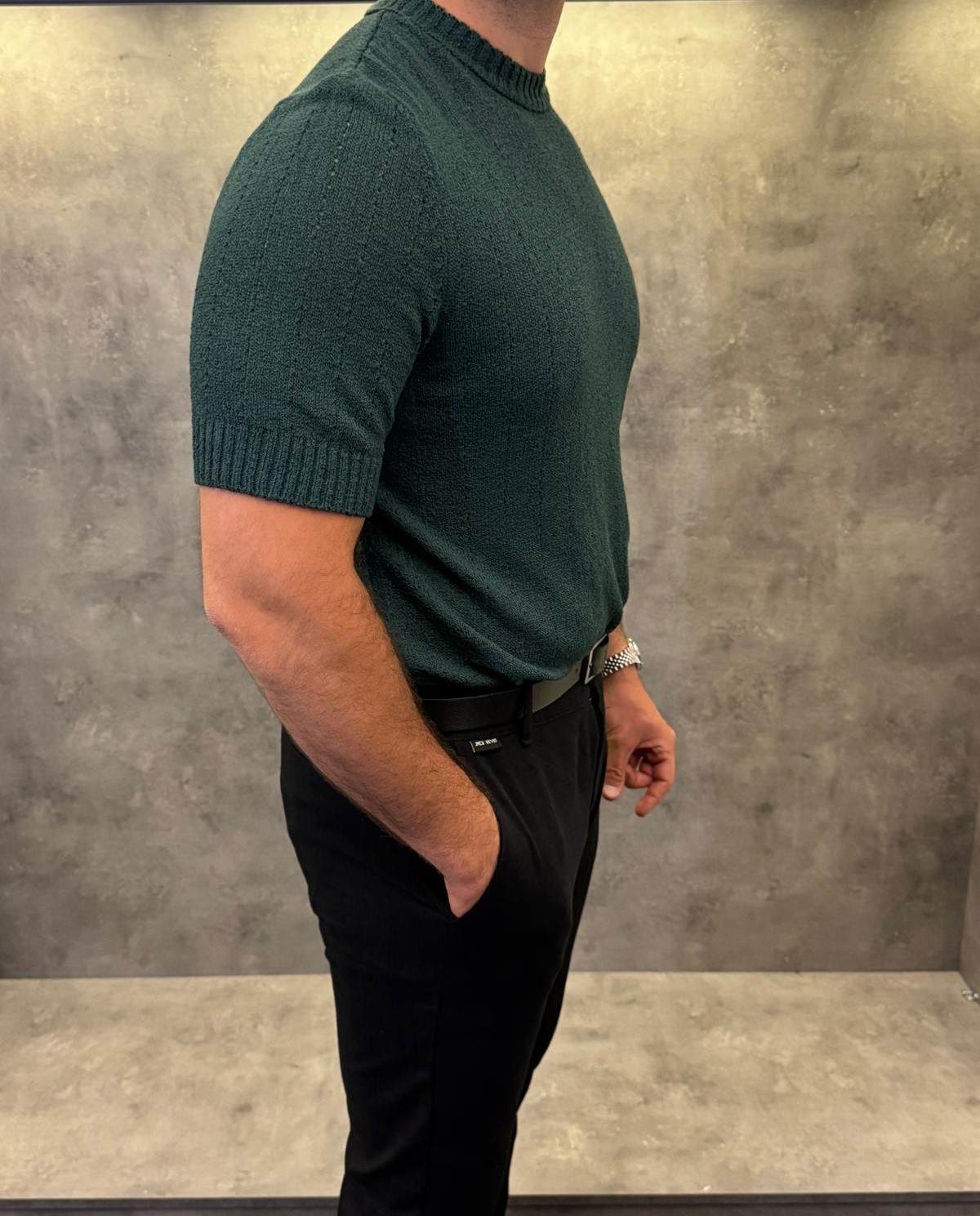 Verde Eleganza Premium Yeşil Triko