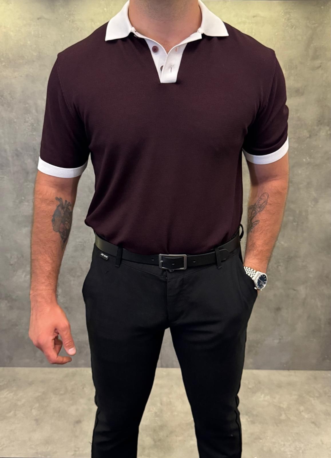 Double-Color Premium Ascot Polo Yaka