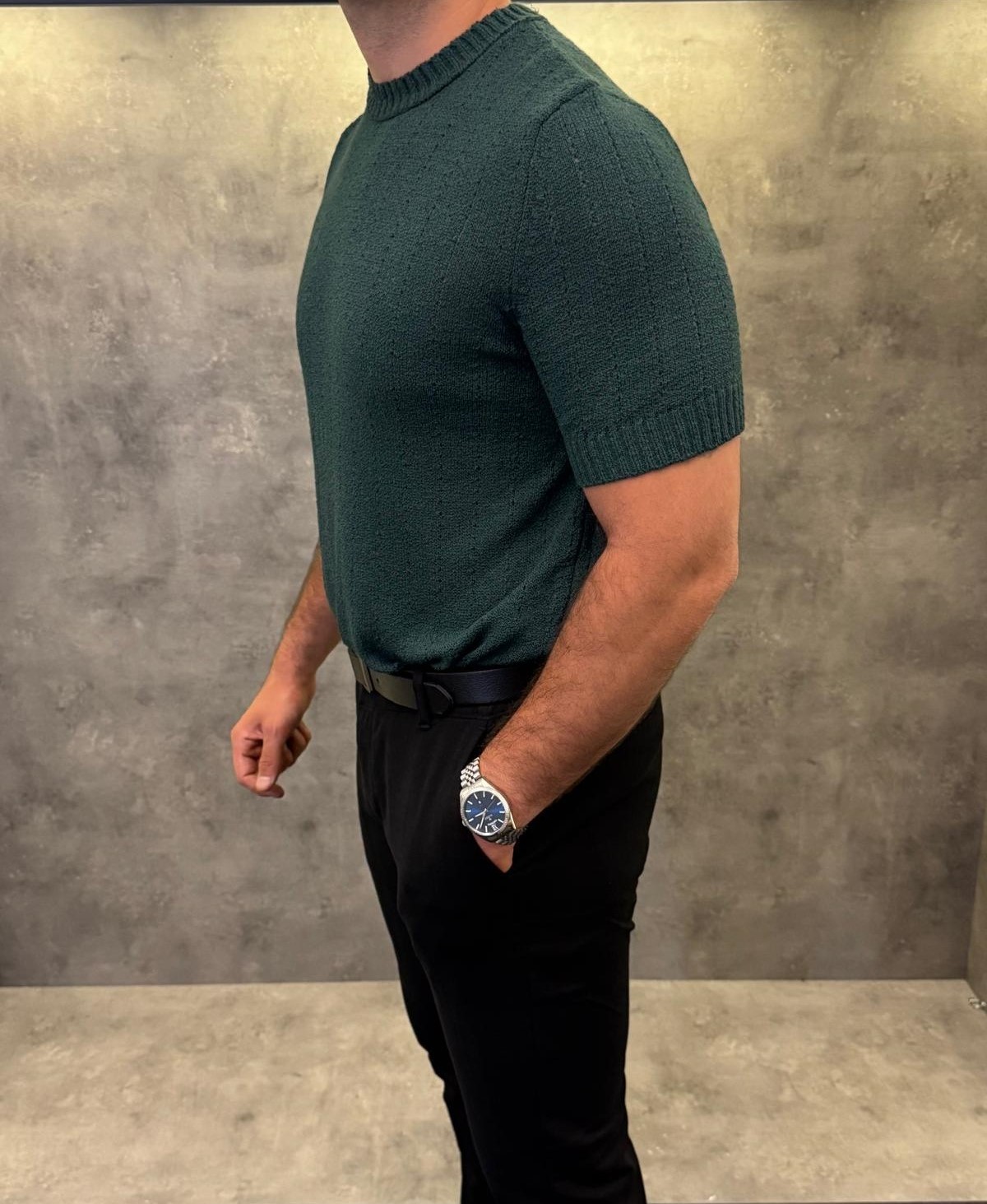 Verde Eleganza Premium Yeşil Triko