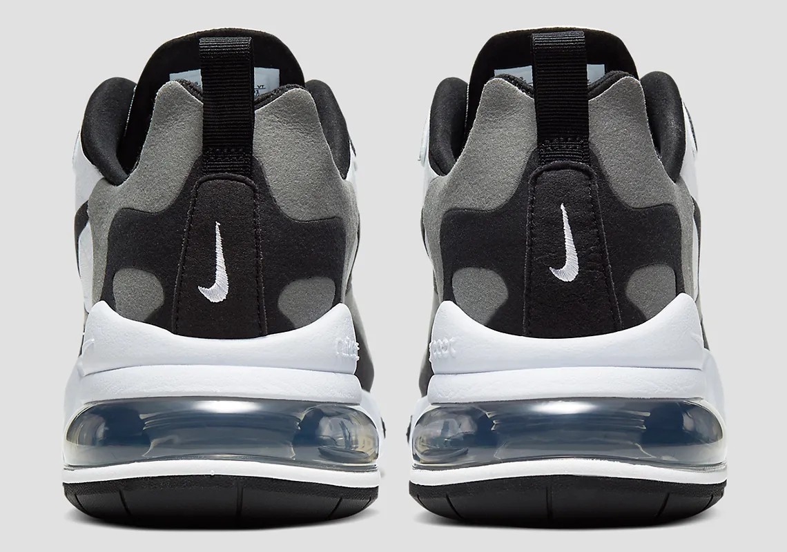 Nike Air Max 270 React White Black Metallic Pewter