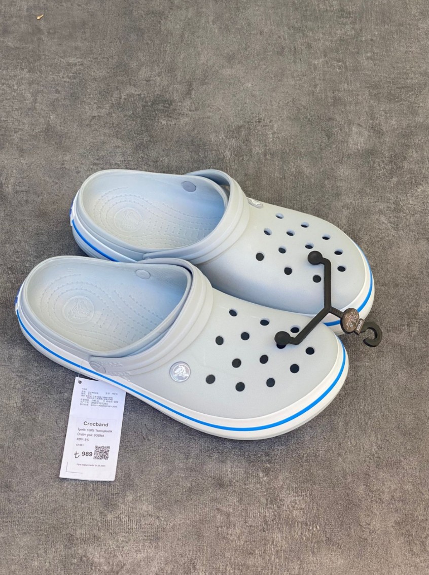 crocs gri mavi