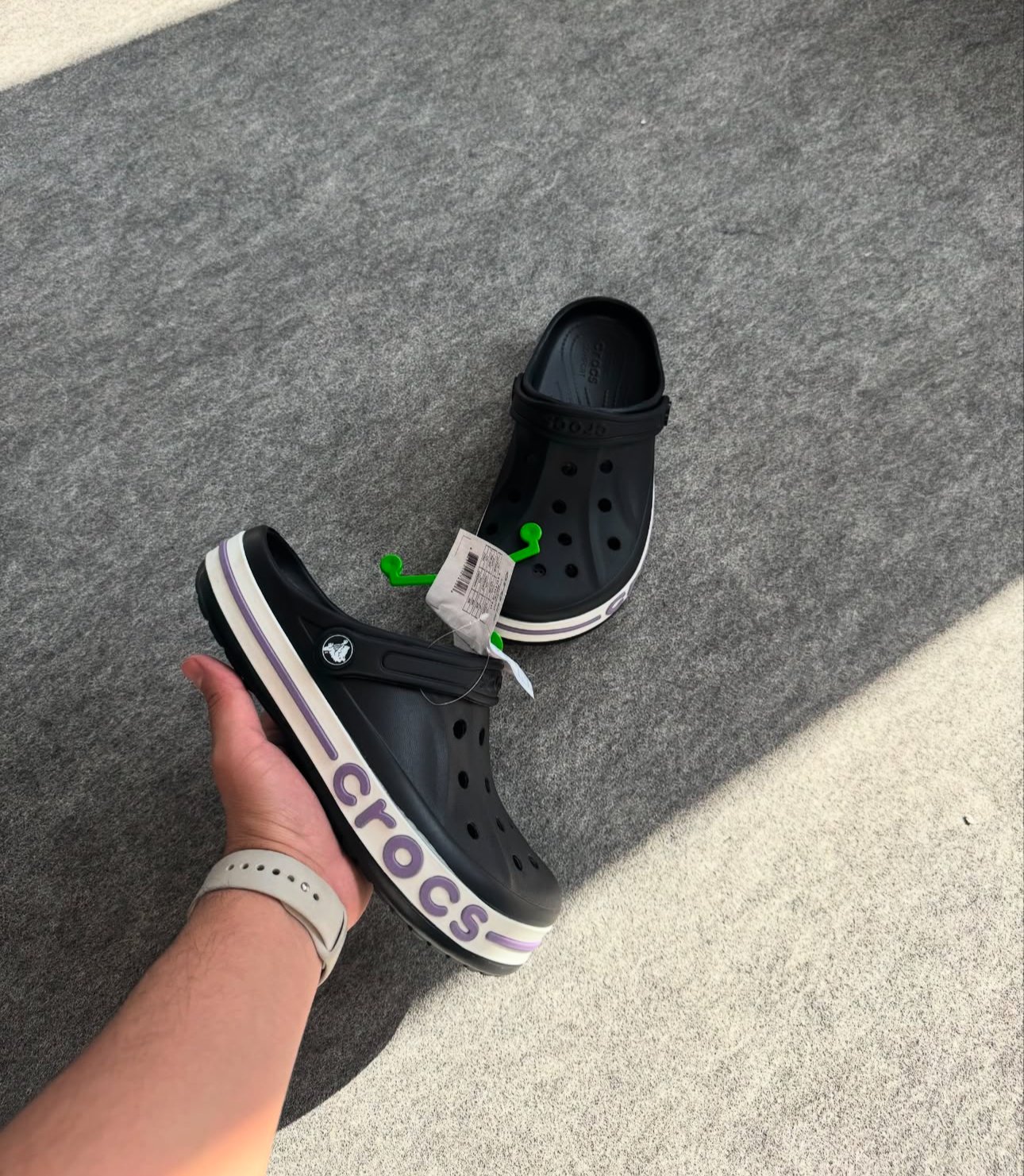 crocs bayaband siyah lila