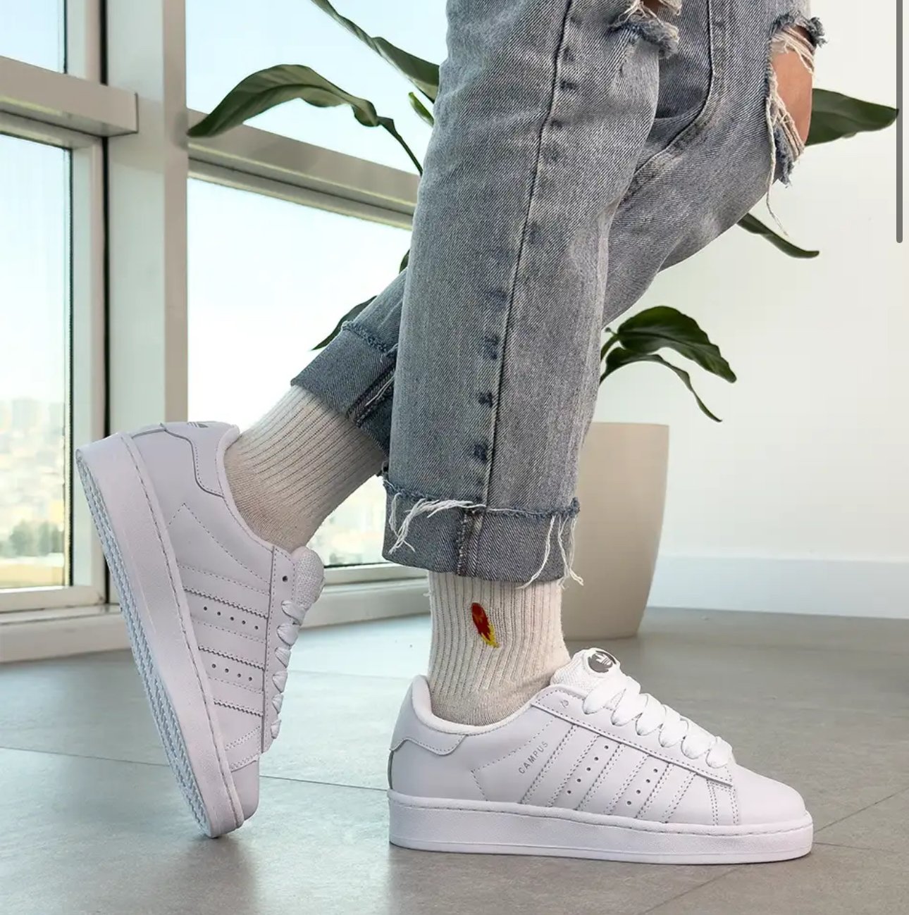 Adidas Campus white