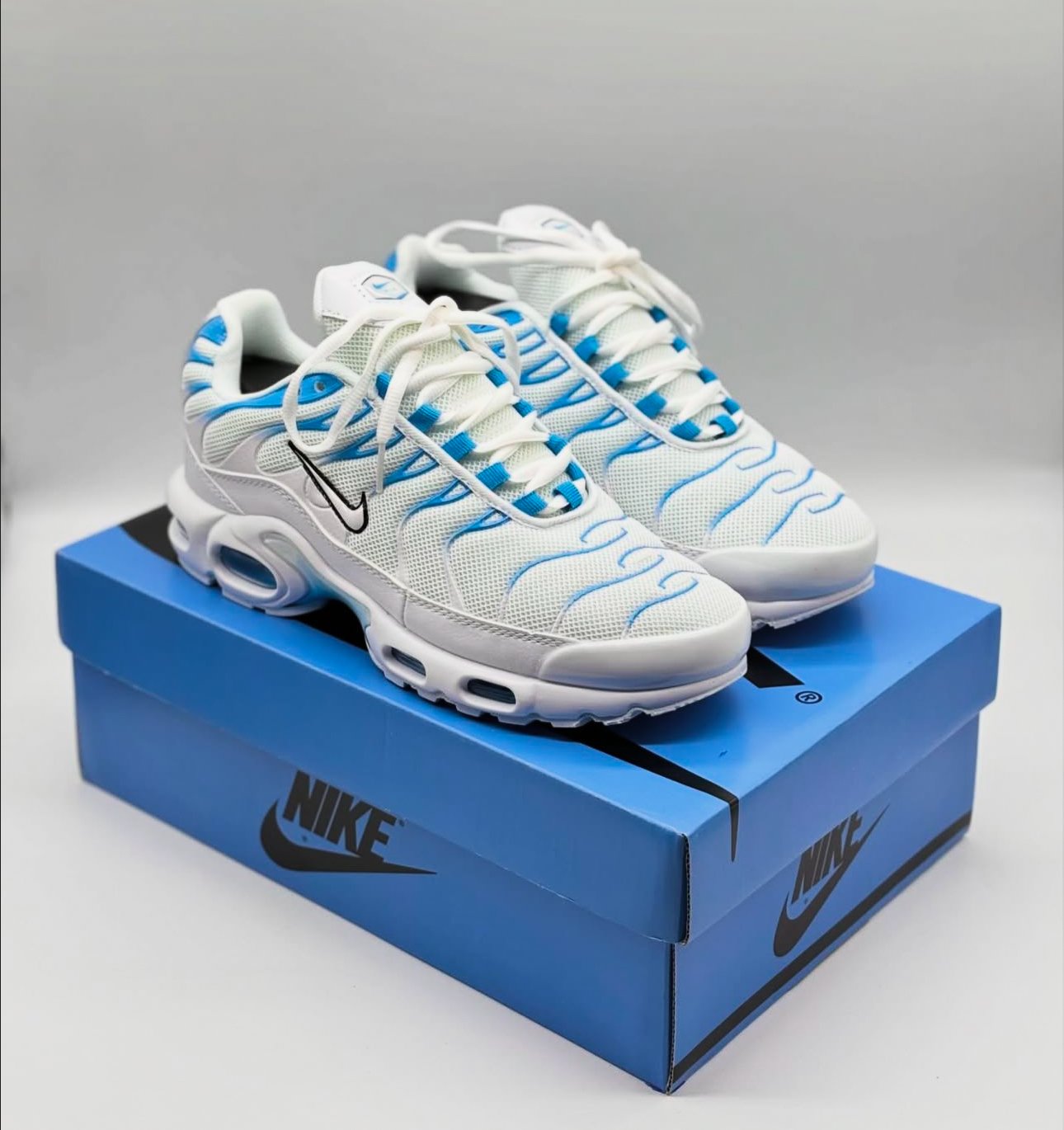 Nike Tn white blue
