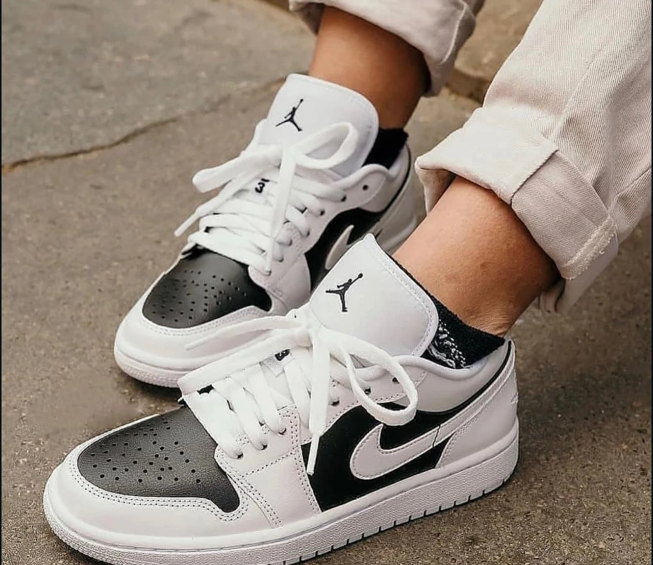 Nike X Air Jordan Black White 