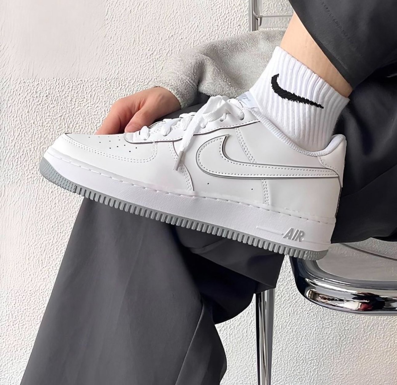 Nike airforce grey white