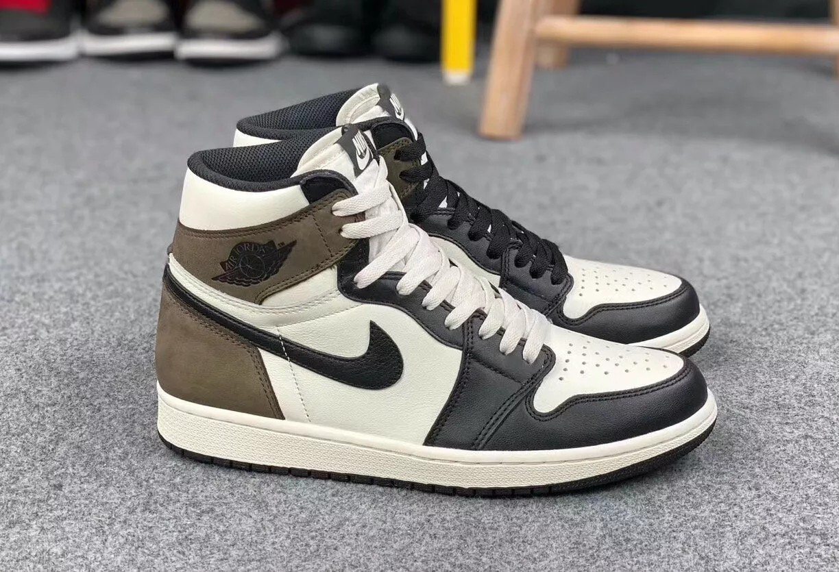 Nike ithal air jordan 1 mid mocha