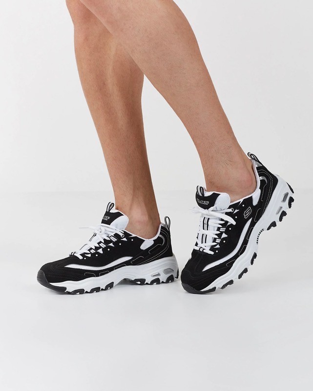 Skechers Dlite white black