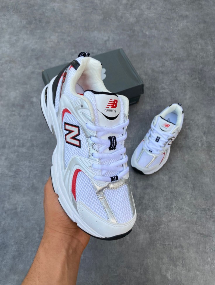 new balance 530 white red