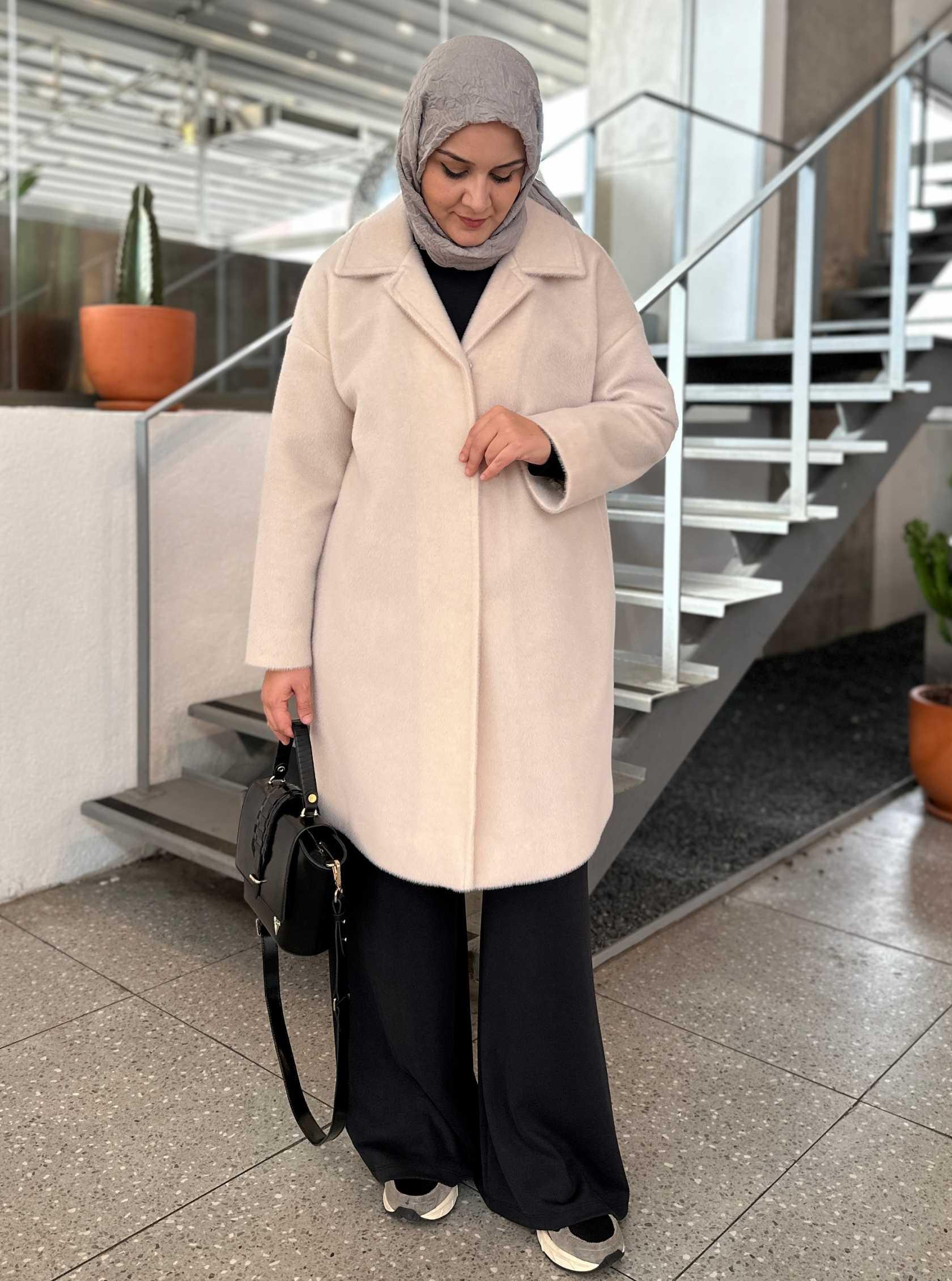 KISA ANGORA KABAN KREM