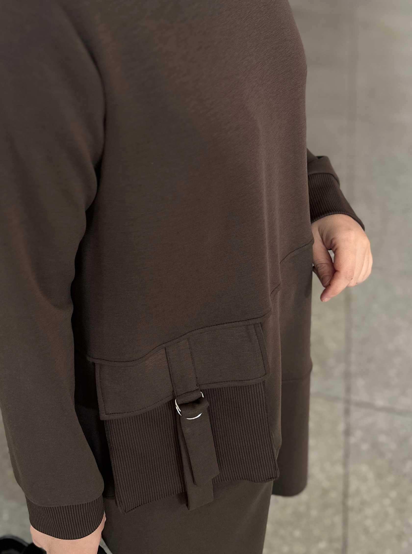 OYSHO CEPLİ TAKIM KAHVE 