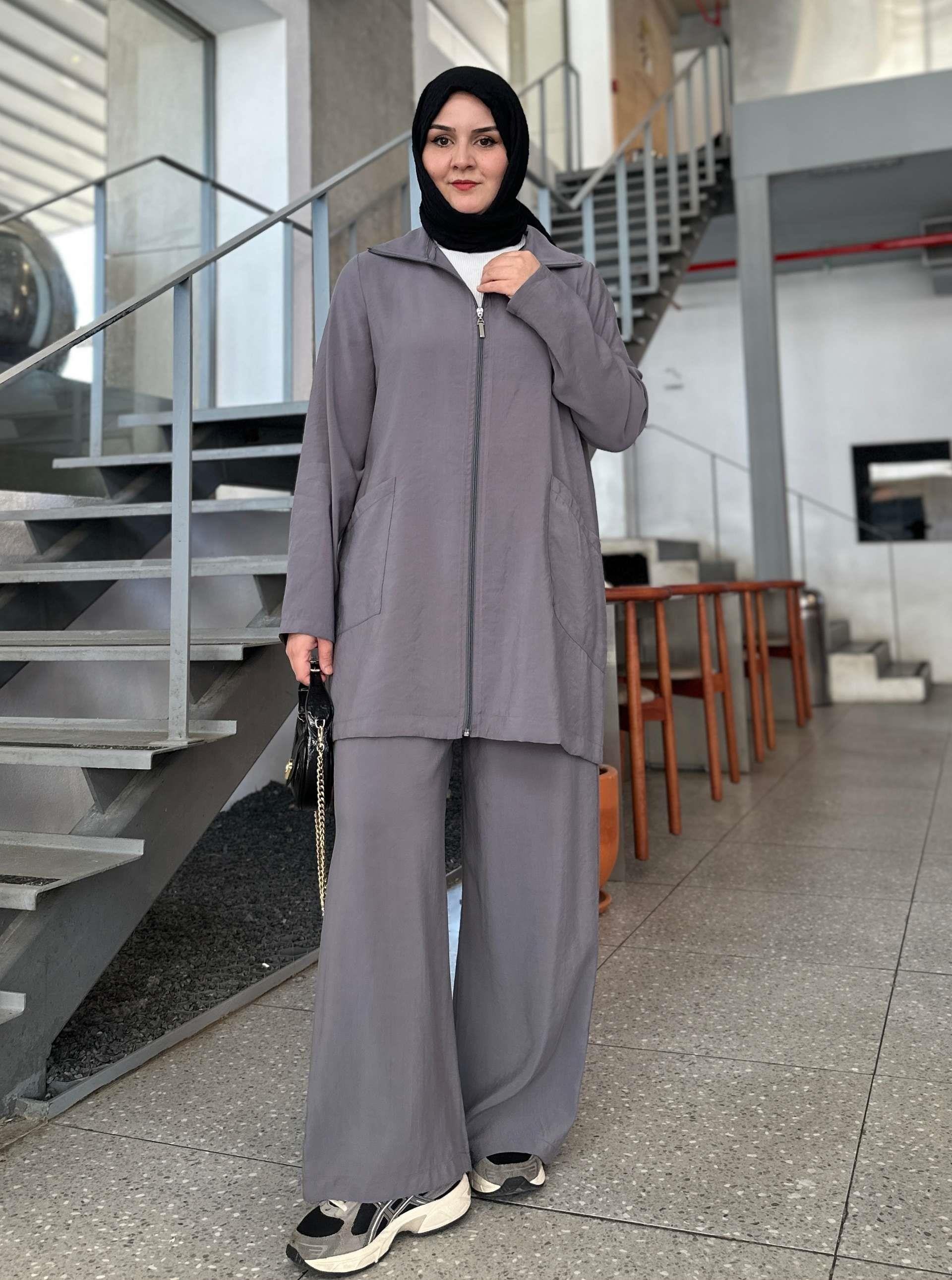 TENSEL KISA HIRKA GRİ