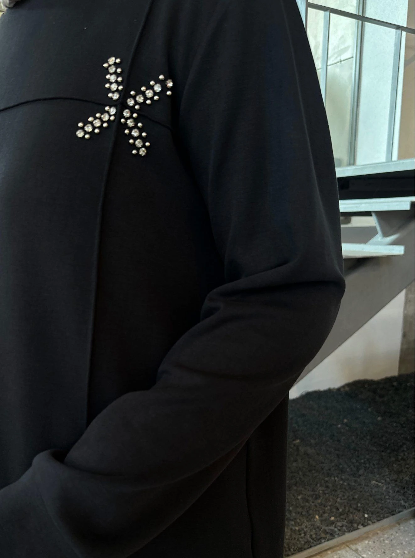 OYSHO TAŞLI TAKIM SİYAH