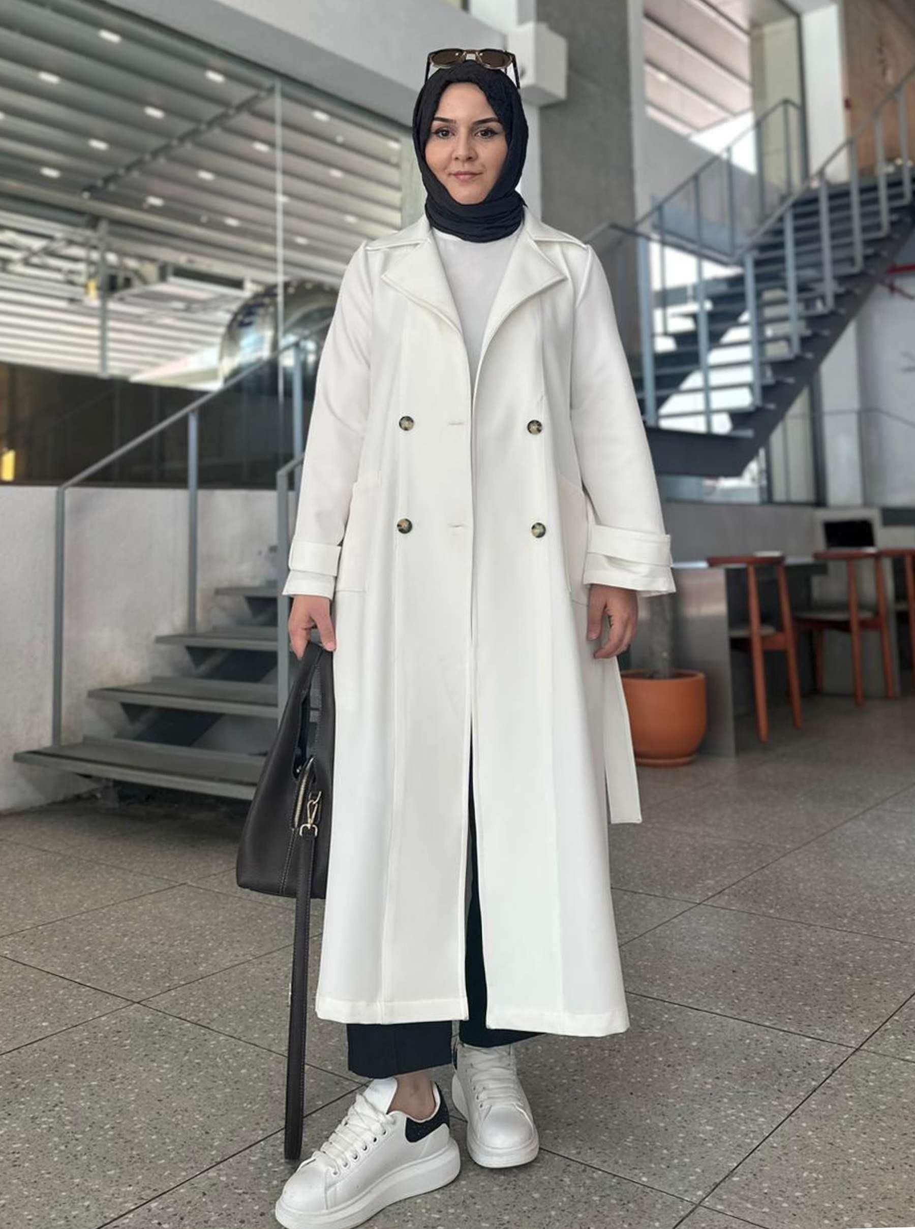 DABIL TRENÇ BEYAZ