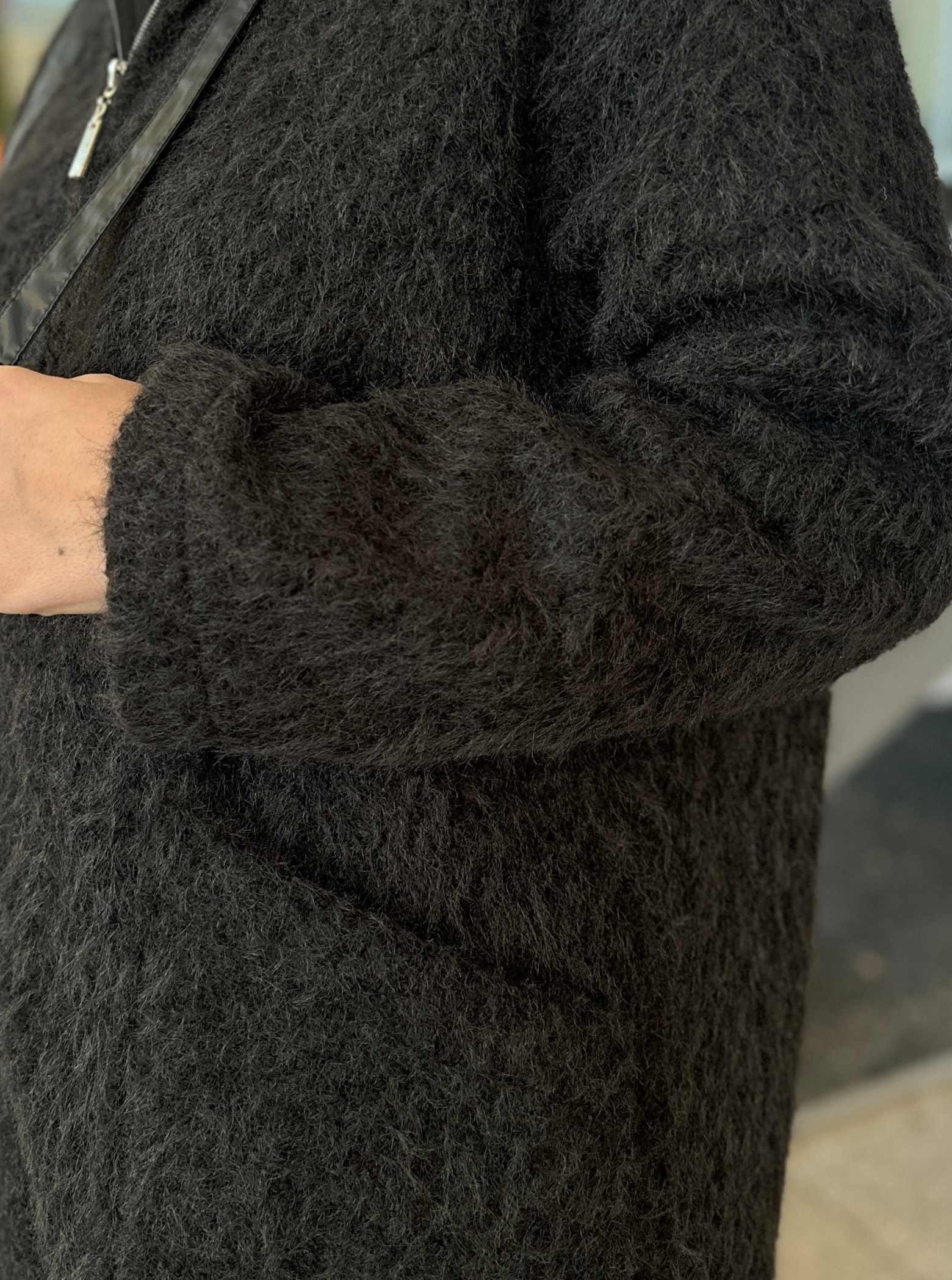 KEÇE FERMUARLI KABAN SİYAH