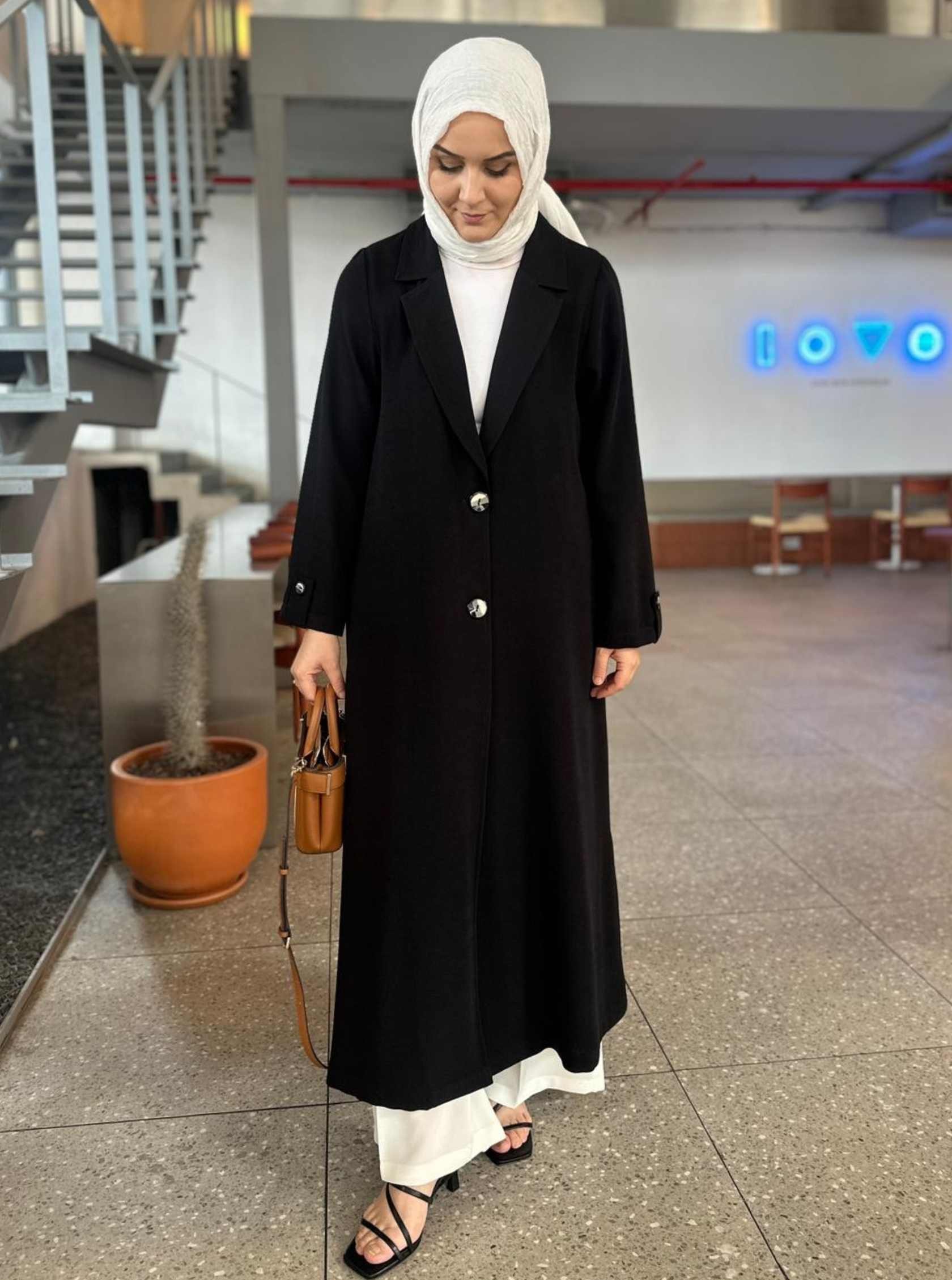 KREP TRENÇ SİYAH