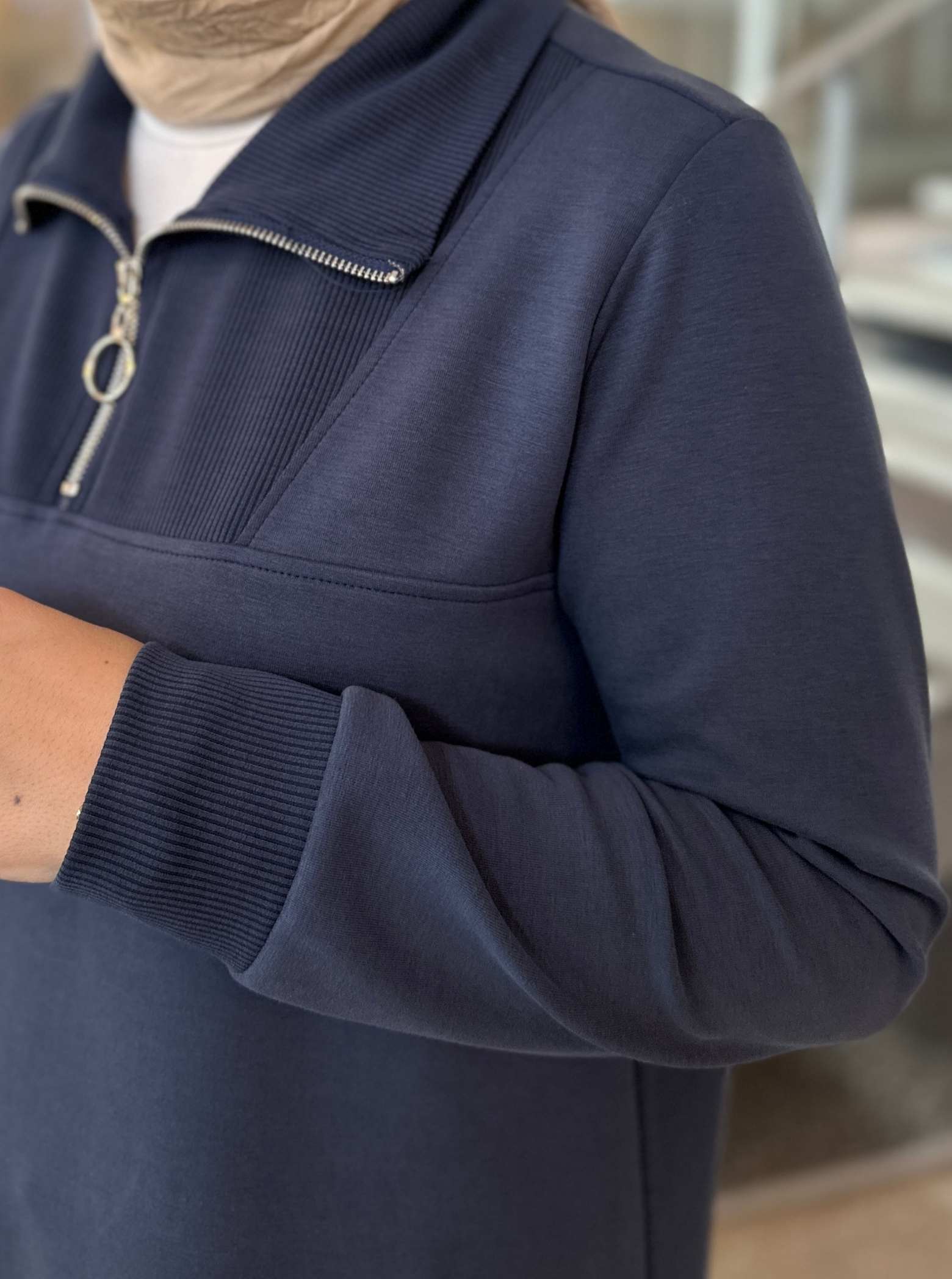 OYSHO TRİKO YAKA TAKIM LACİVERT