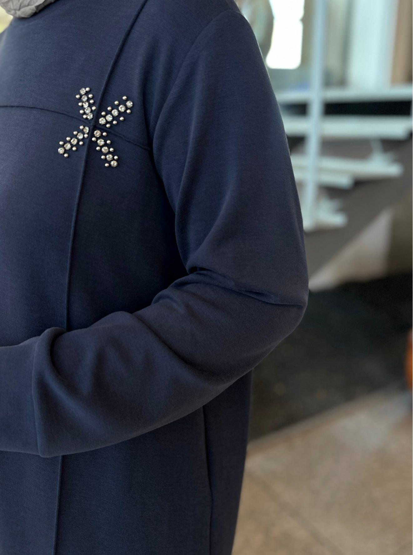 OYSHO TAŞLI TAKIM LACİVERT