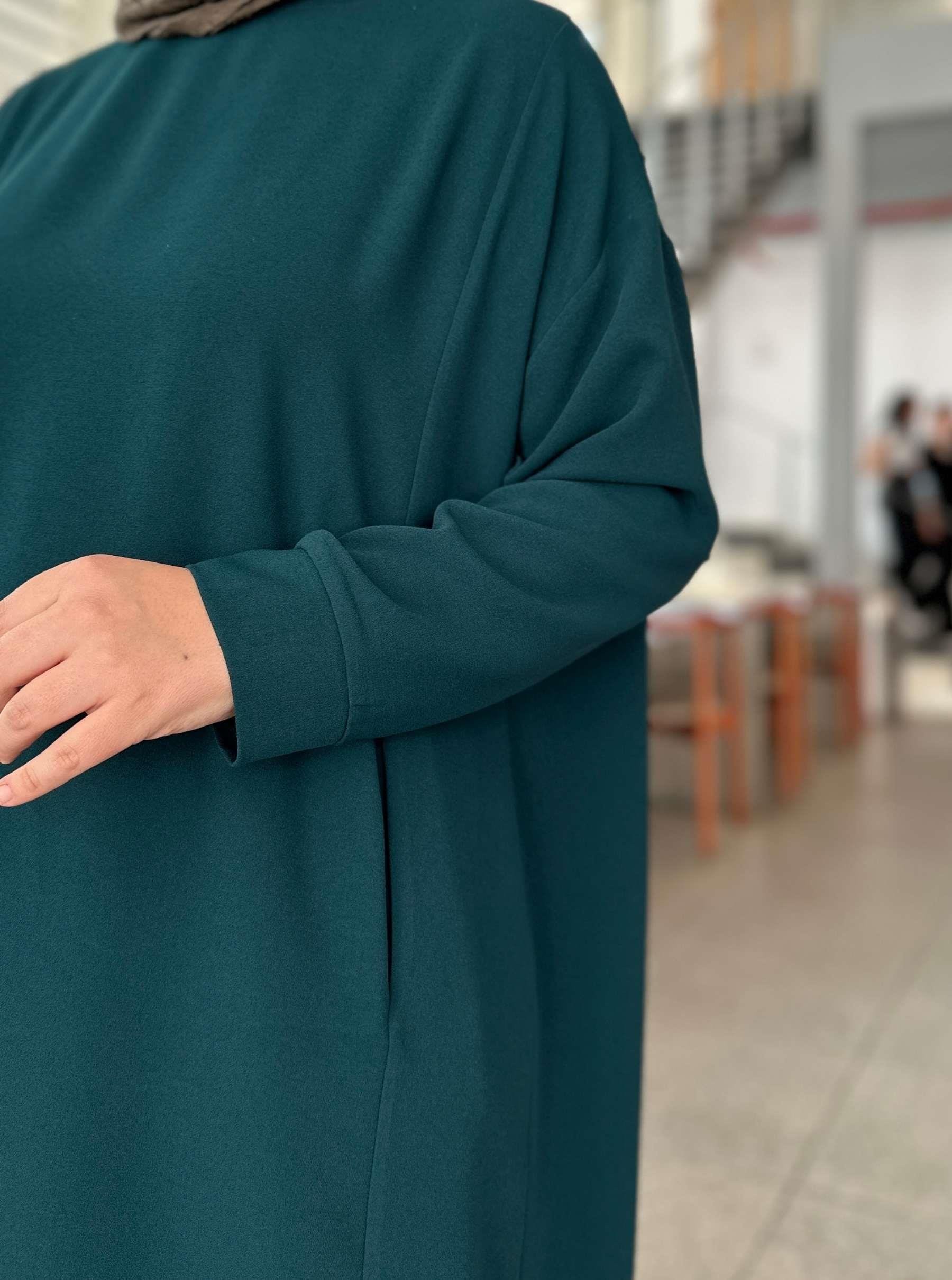 ZARA KREP TUNİK TURKUAZ
