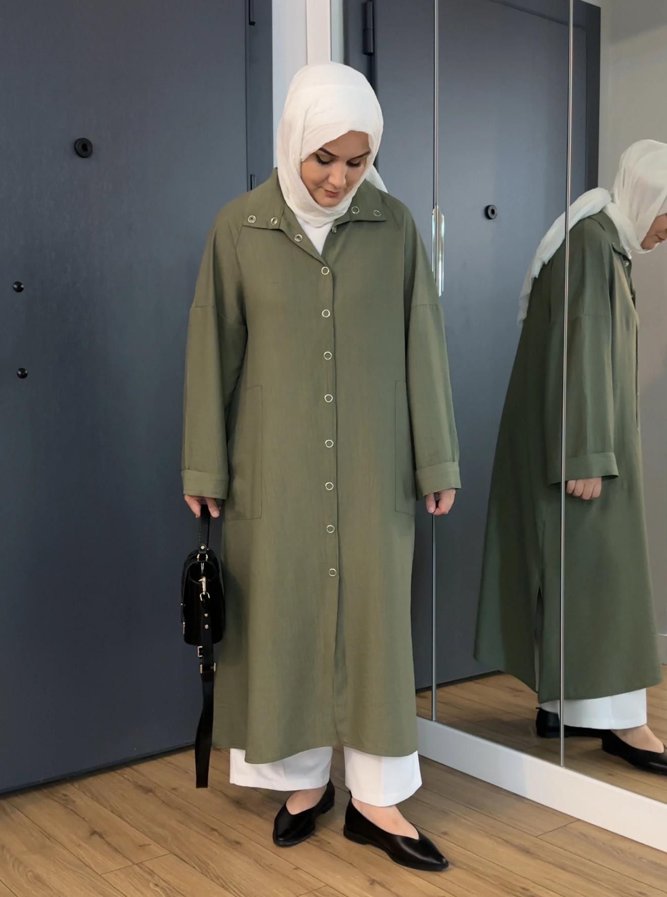 ÇITÇITLI ÇİLEK GÖMLEK YEŞİL