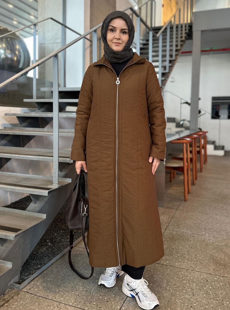 KOL DETAYLI MONT KAHVE