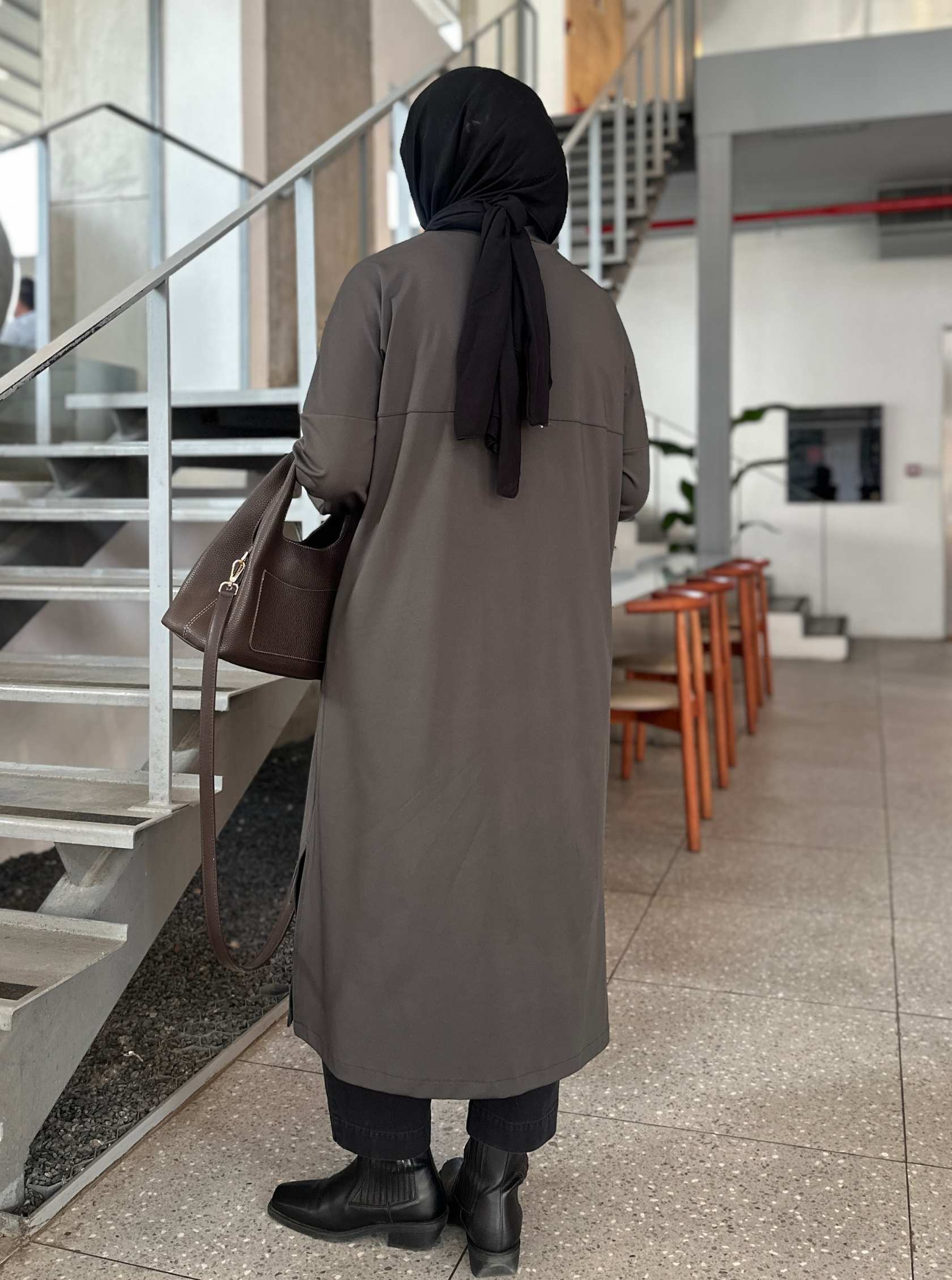 DÜZ UZUN OYSHO TUNİK GRİ