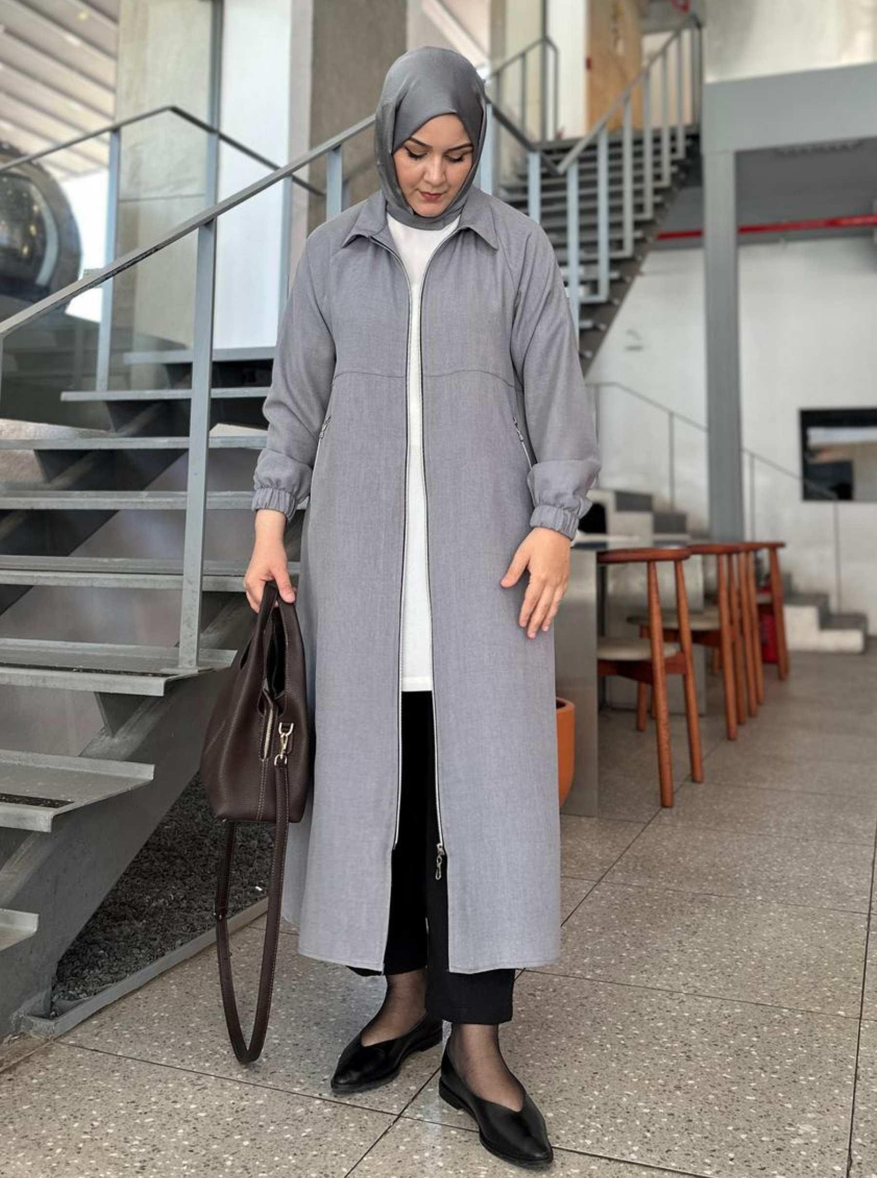 FLAM KETEN KAP GRİ