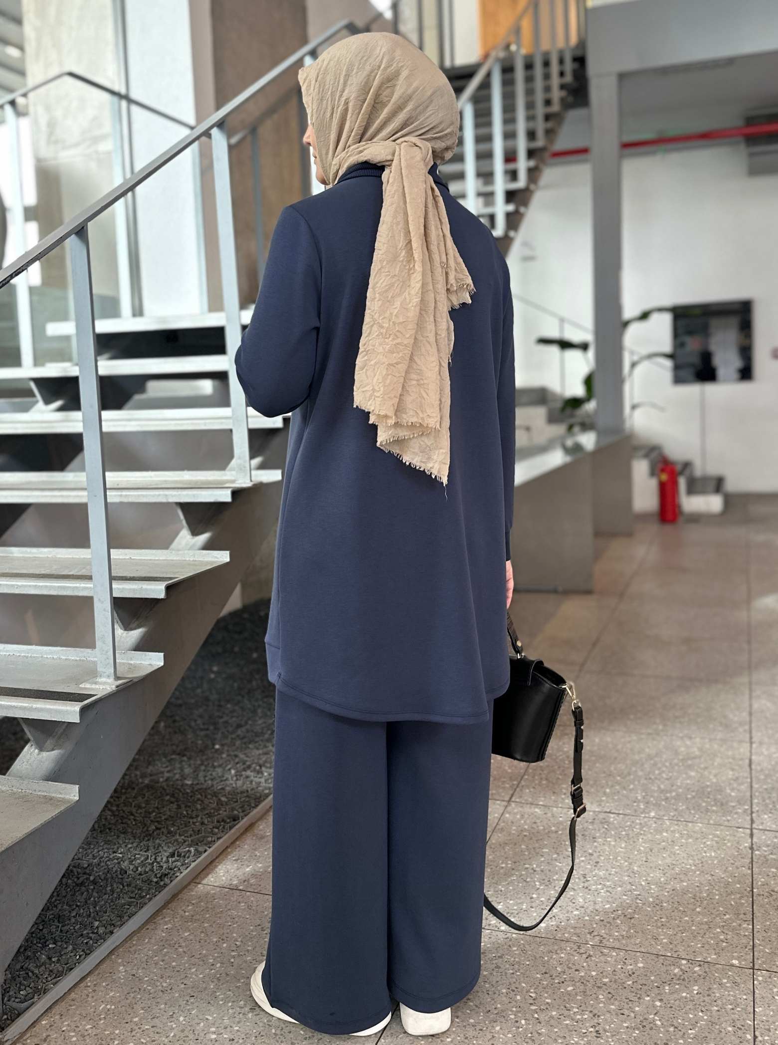 OYSHO TRİKO YAKA TAKIM LACİVERT