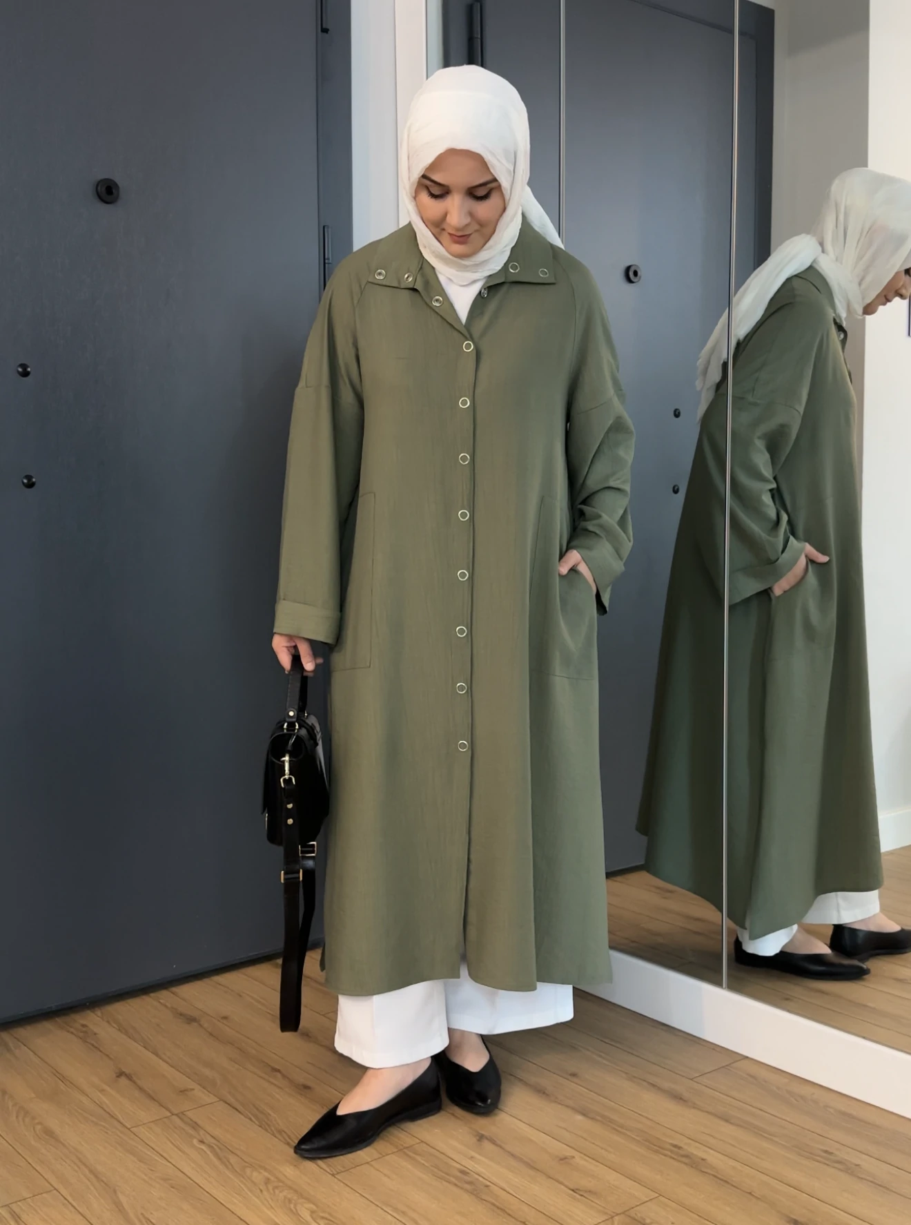 ÇITÇITLI ÇİLEK GÖMLEK YEŞİL