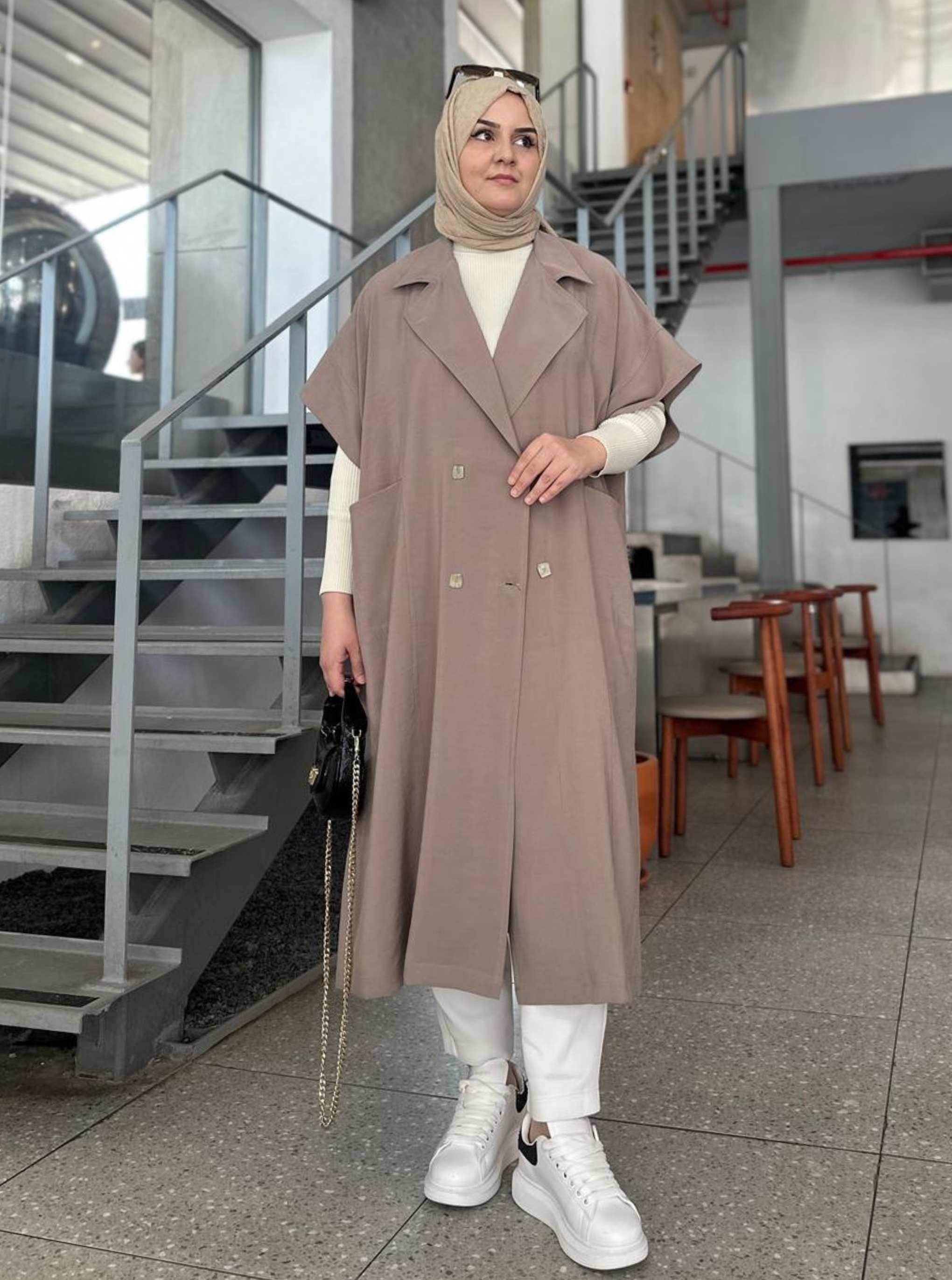 TENSEL YELEK TAŞ RENGİ