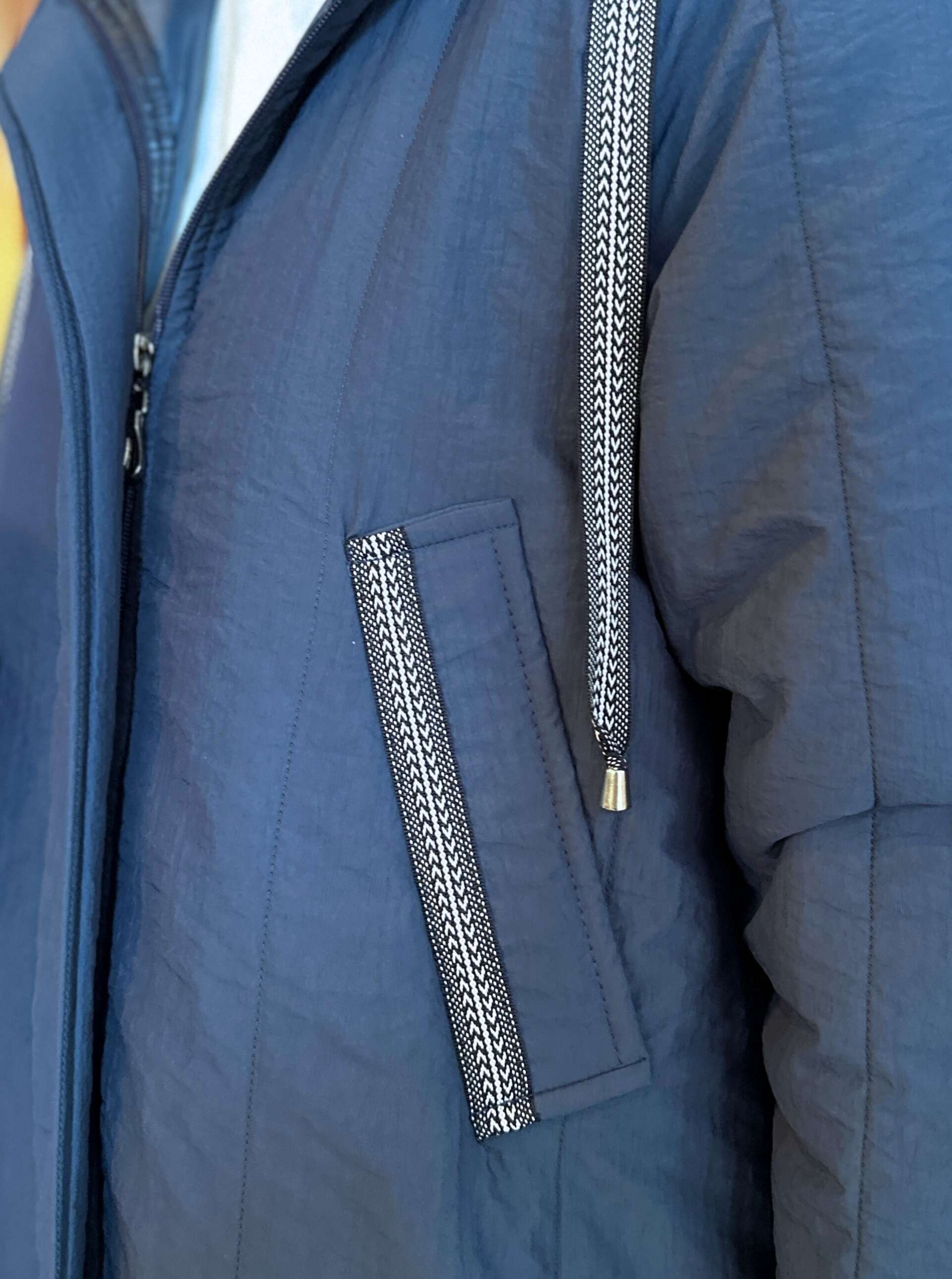 KAPŞONLU KAPİTONE MONT MAVİ