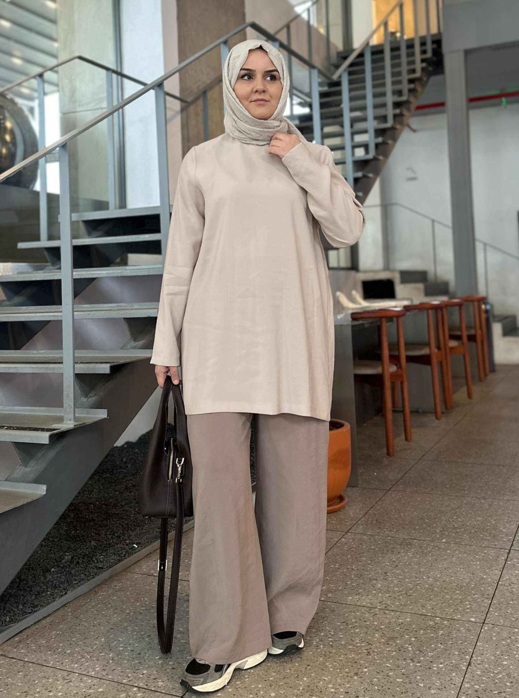 KISA TENSEL TUNİK KREM
