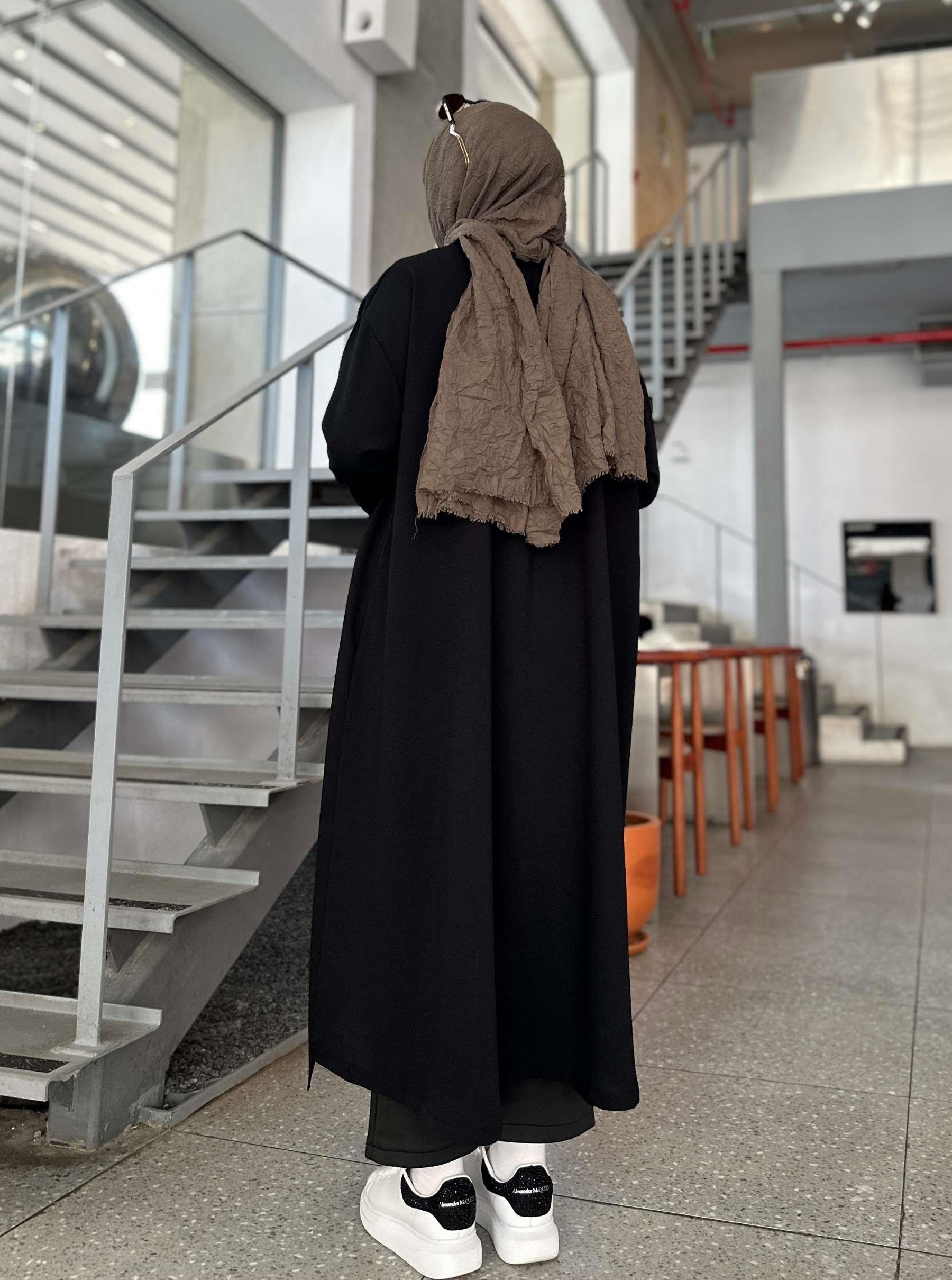 ZARA KREP TUNİK SİYAH