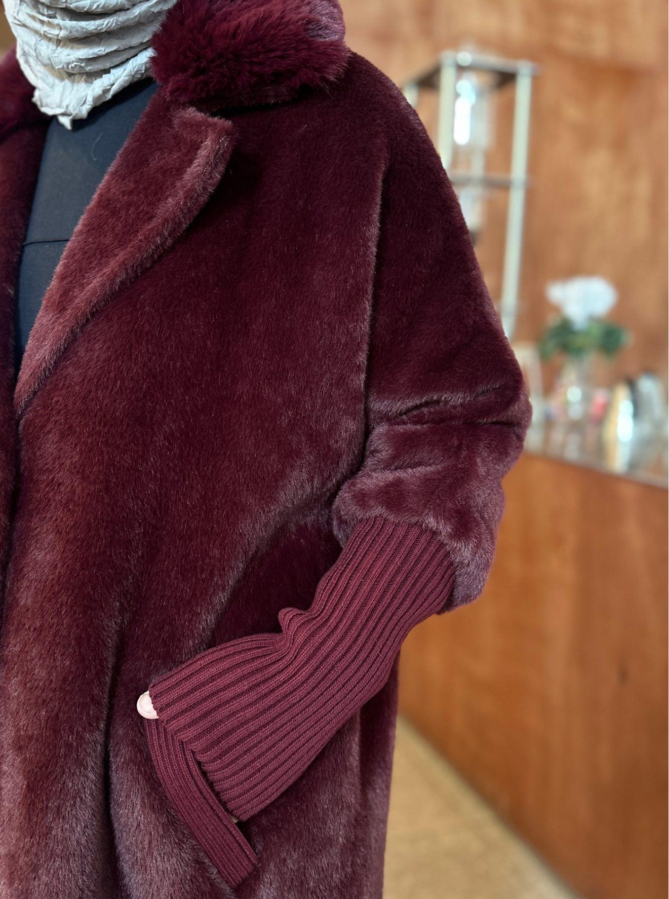 ÇIKABİLEN KÜRKLÜ KABAN BORDO 