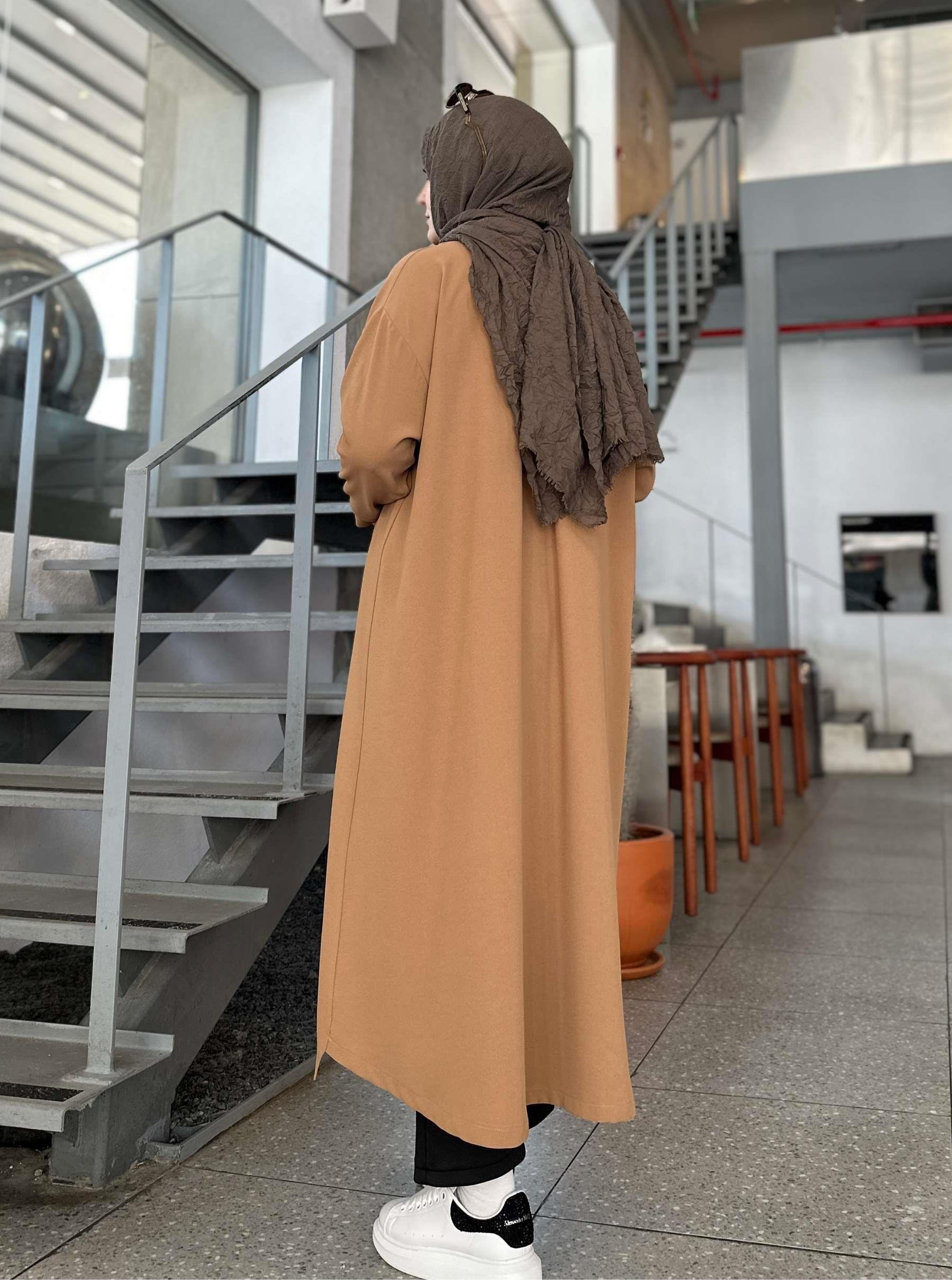 ZARA KREP TUNİK KAHVE