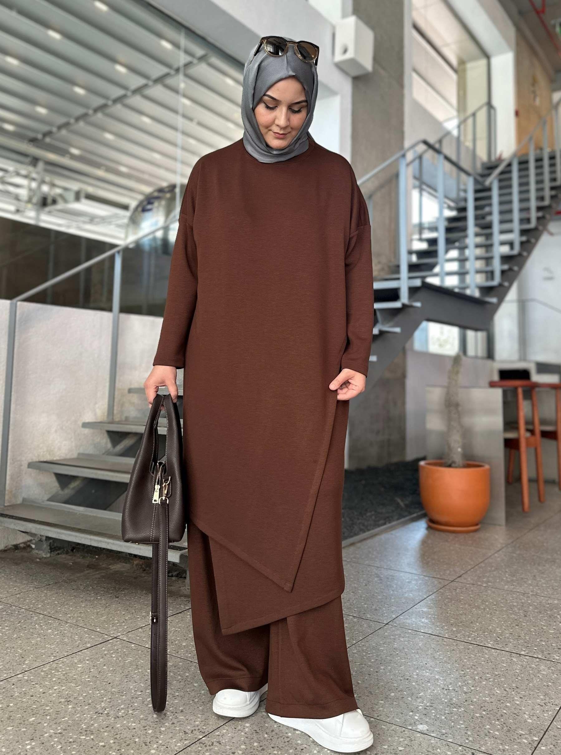 OYSHO PANTOLON KAHVE