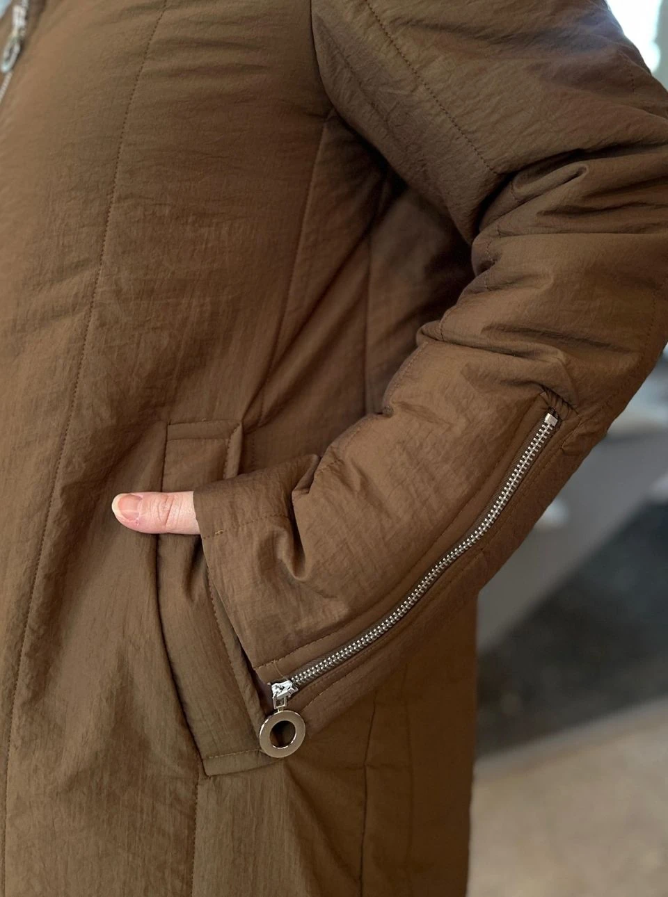 KOL DETAYLI MONT KAHVE