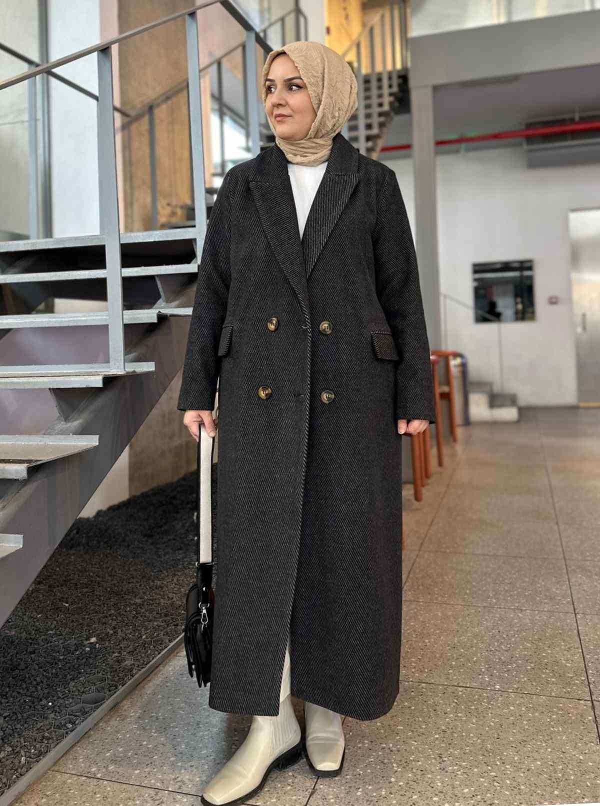 VATKALI DİYAGONAL KABAN SİYAH