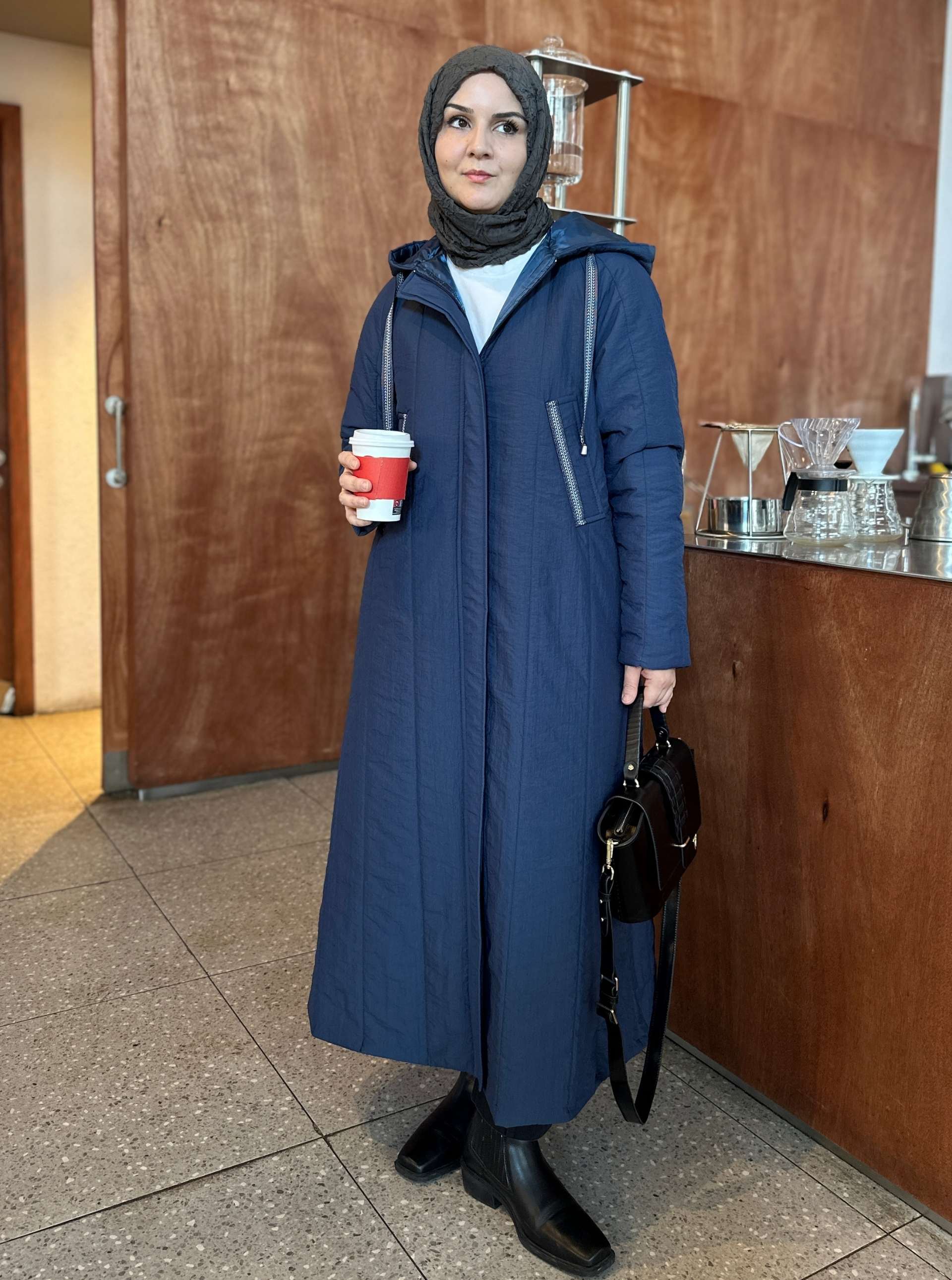 KAPŞONLU KAPİTONE MONT MAVİ