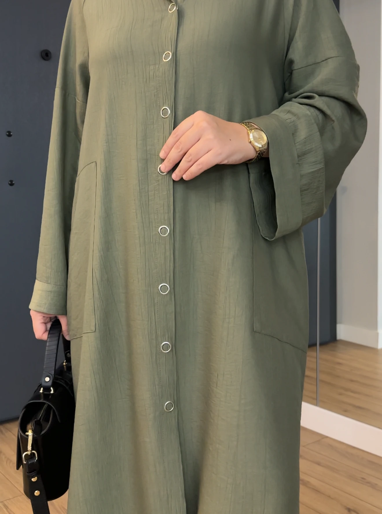 ÇITÇITLI ÇİLEK GÖMLEK YEŞİL