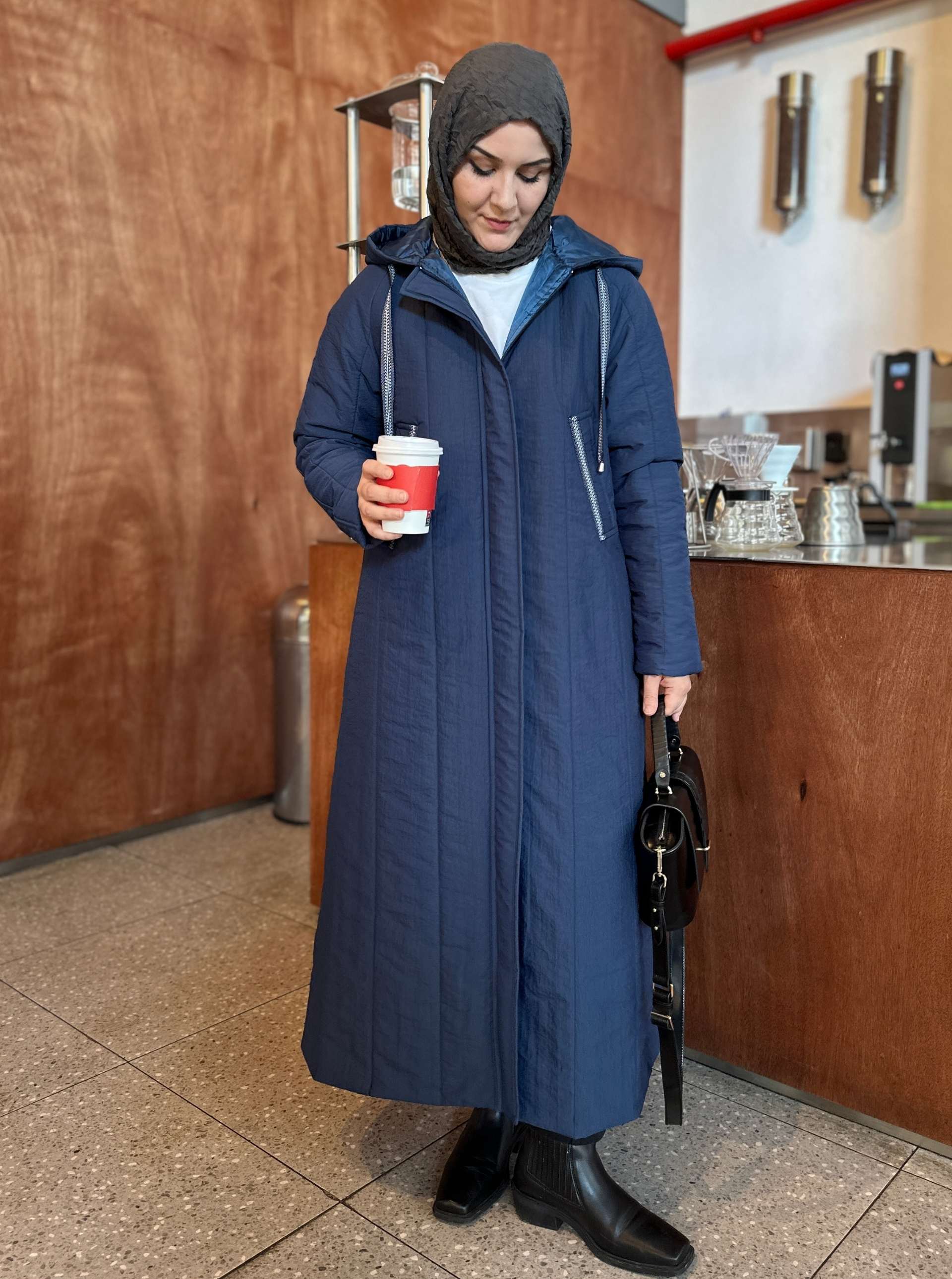 KAPŞONLU KAPİTONE MONT MAVİ