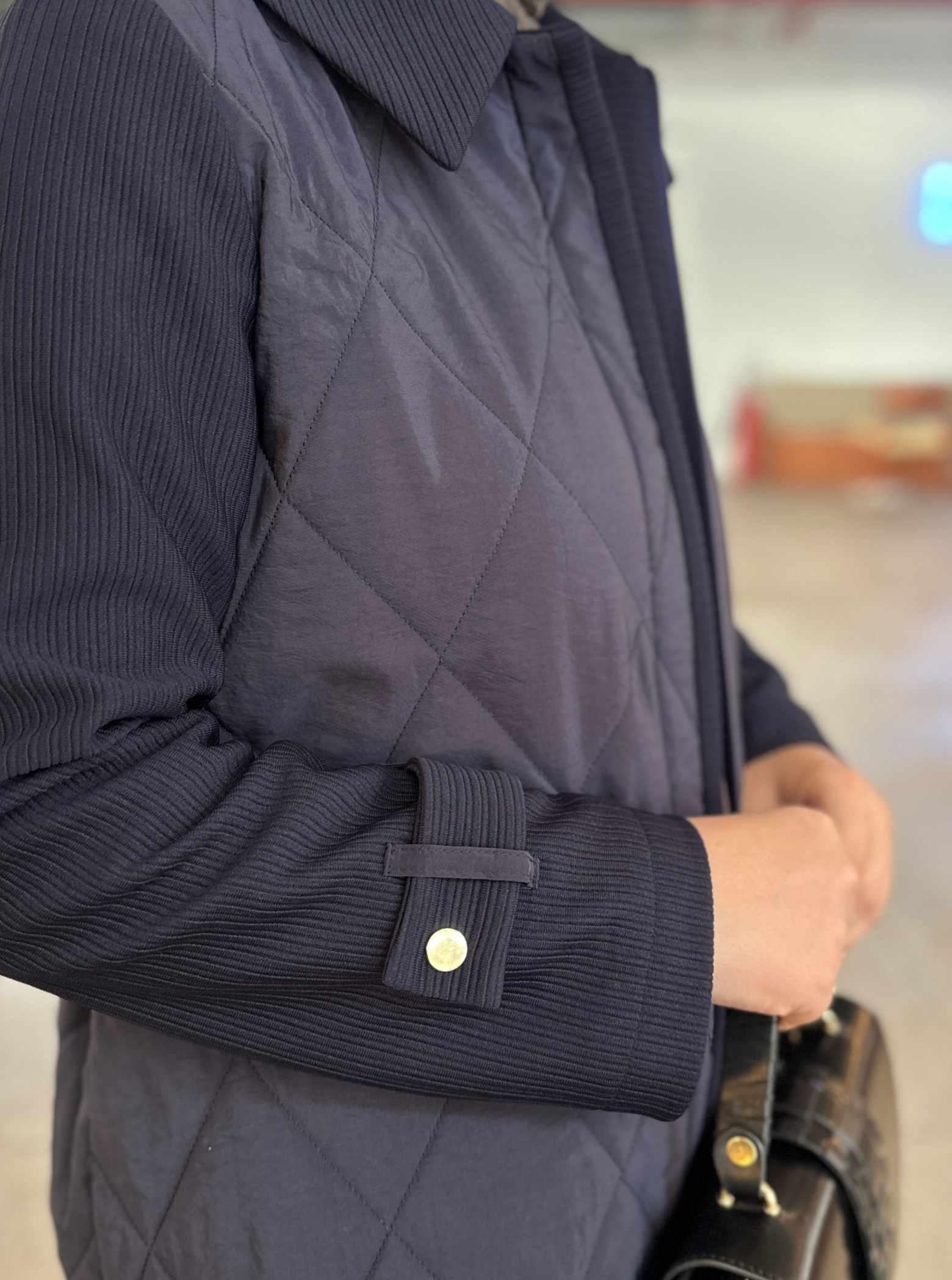 OTTOMAN YAKA MONT LACİVERT