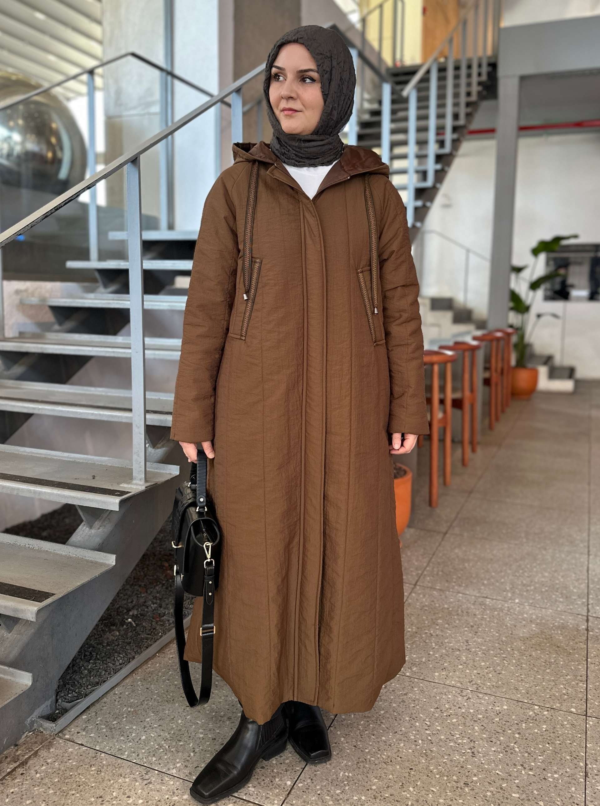 KAPŞONLU KAPİTONE MONT KAHVE