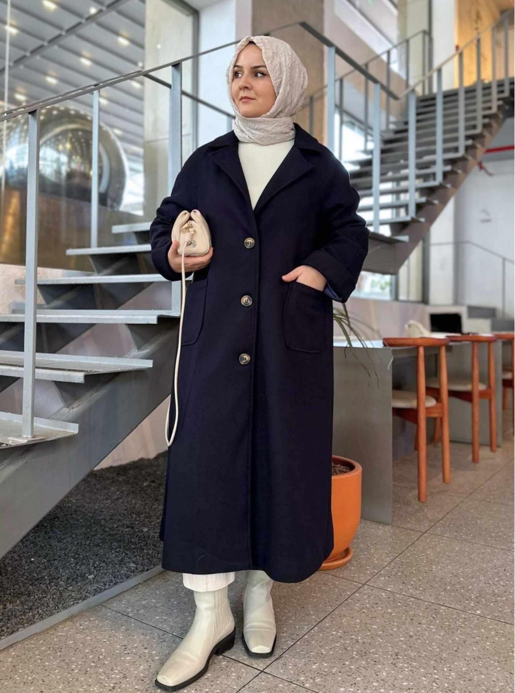 REGLAN KAŞE KABAN LACİVERT