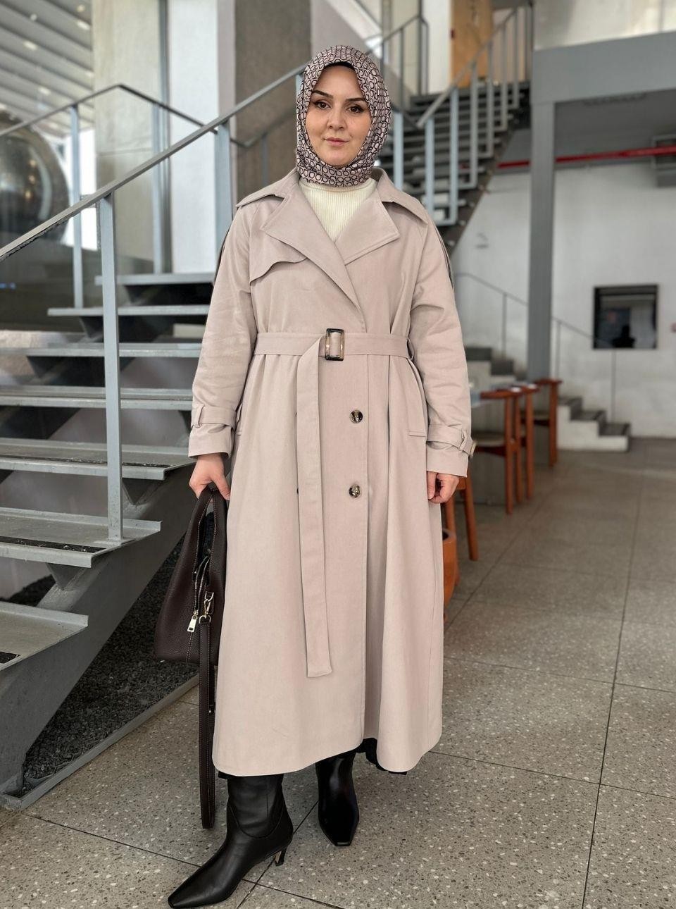 TOKALI TRENÇKOT KREM