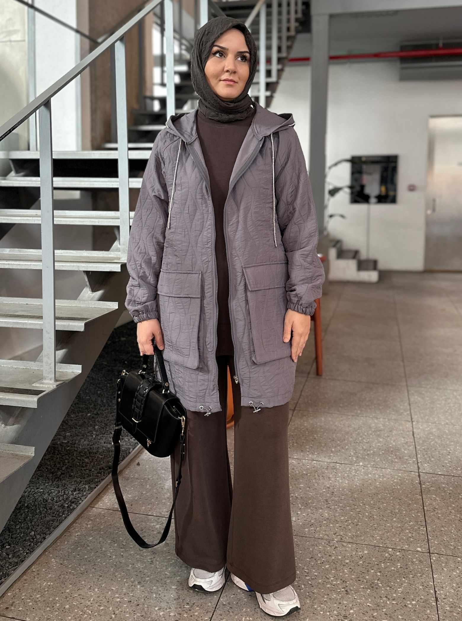 KISA KAPİTONE KAP GRİ