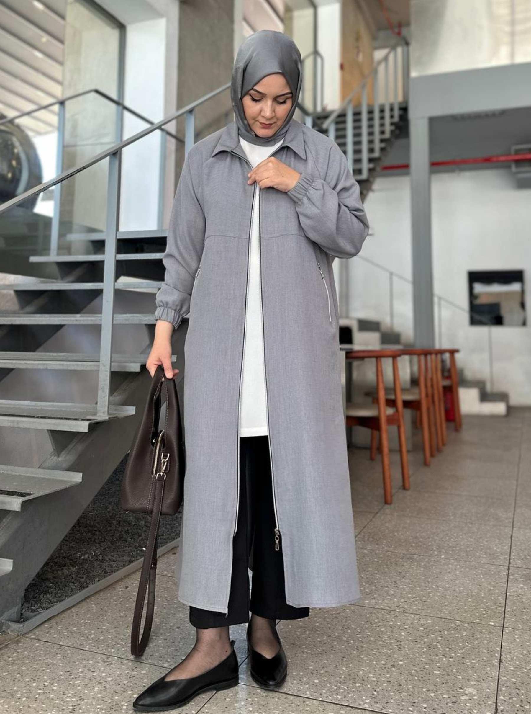 FLAM KETEN KAP GRİ